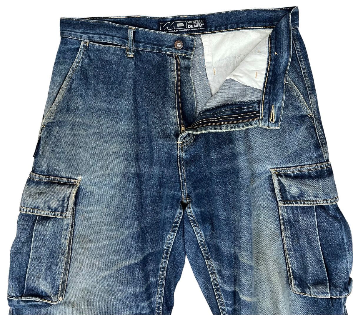 JNCO Vintage Distressed WESTSIDE DENIM Baggy Jeans Size US 36 / EU 52 - 6 Thumbnail