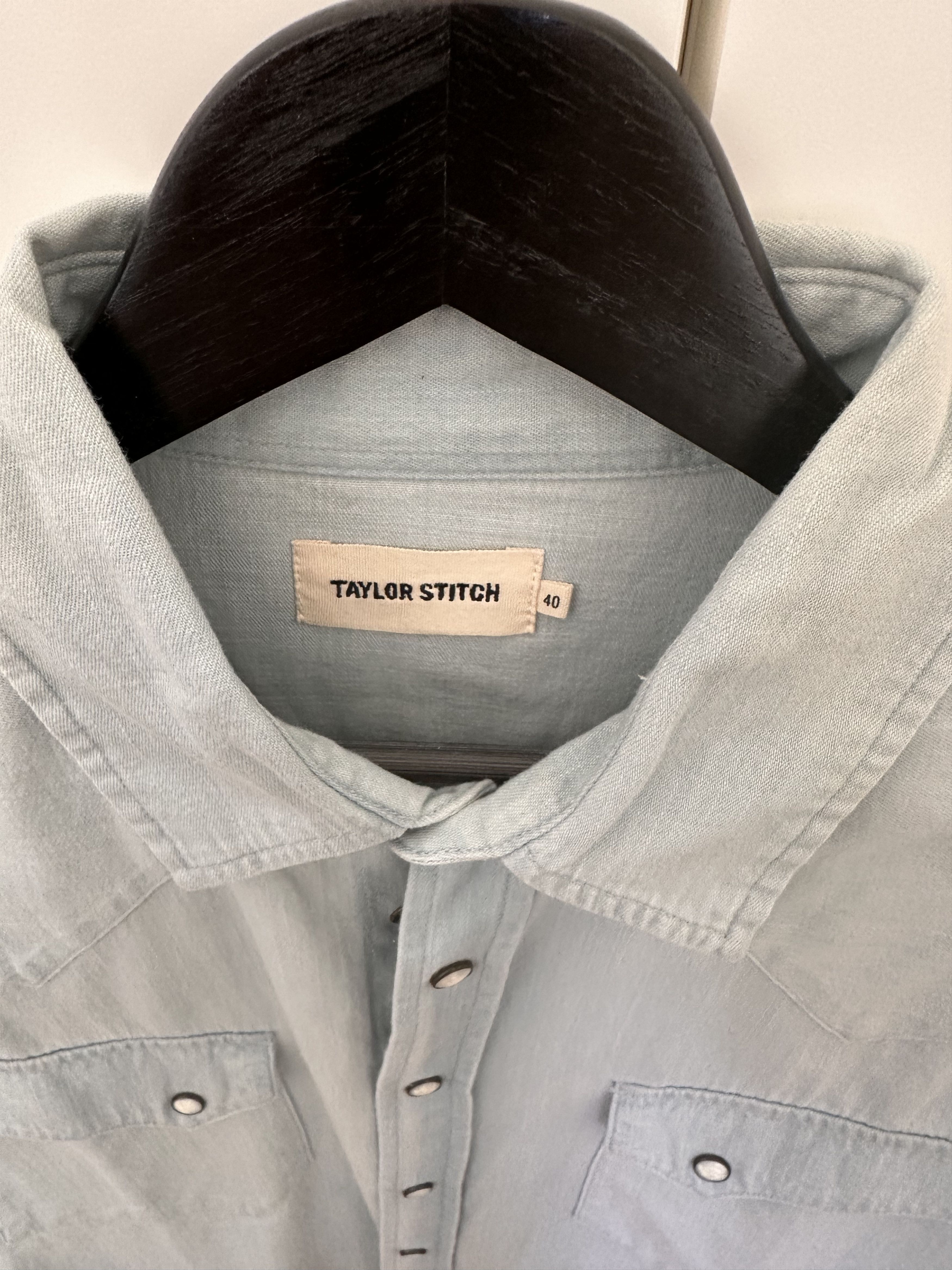 Taylor Stitch Taylor Stitch Western Shirt – Washed Indigo Chambray–40/M-L Size US M / EU 48-50 / 2 - 2 Thumbnail