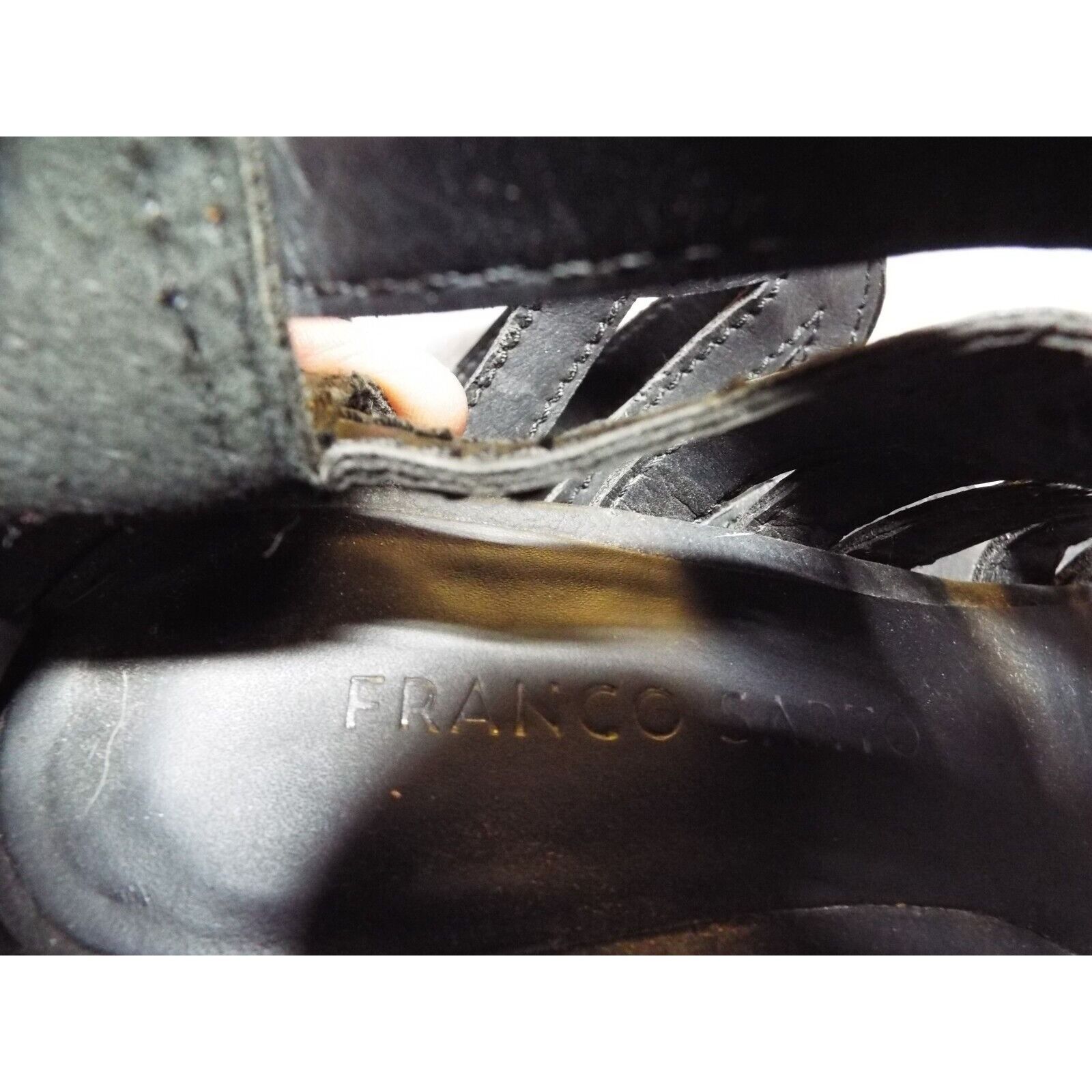 Franco Sarto Franco Sarto Sandal Wedge Heels, Size 5.5 - Toe is worn & te Size US 5.5 / IT 35.5 - 9 Thumbnail