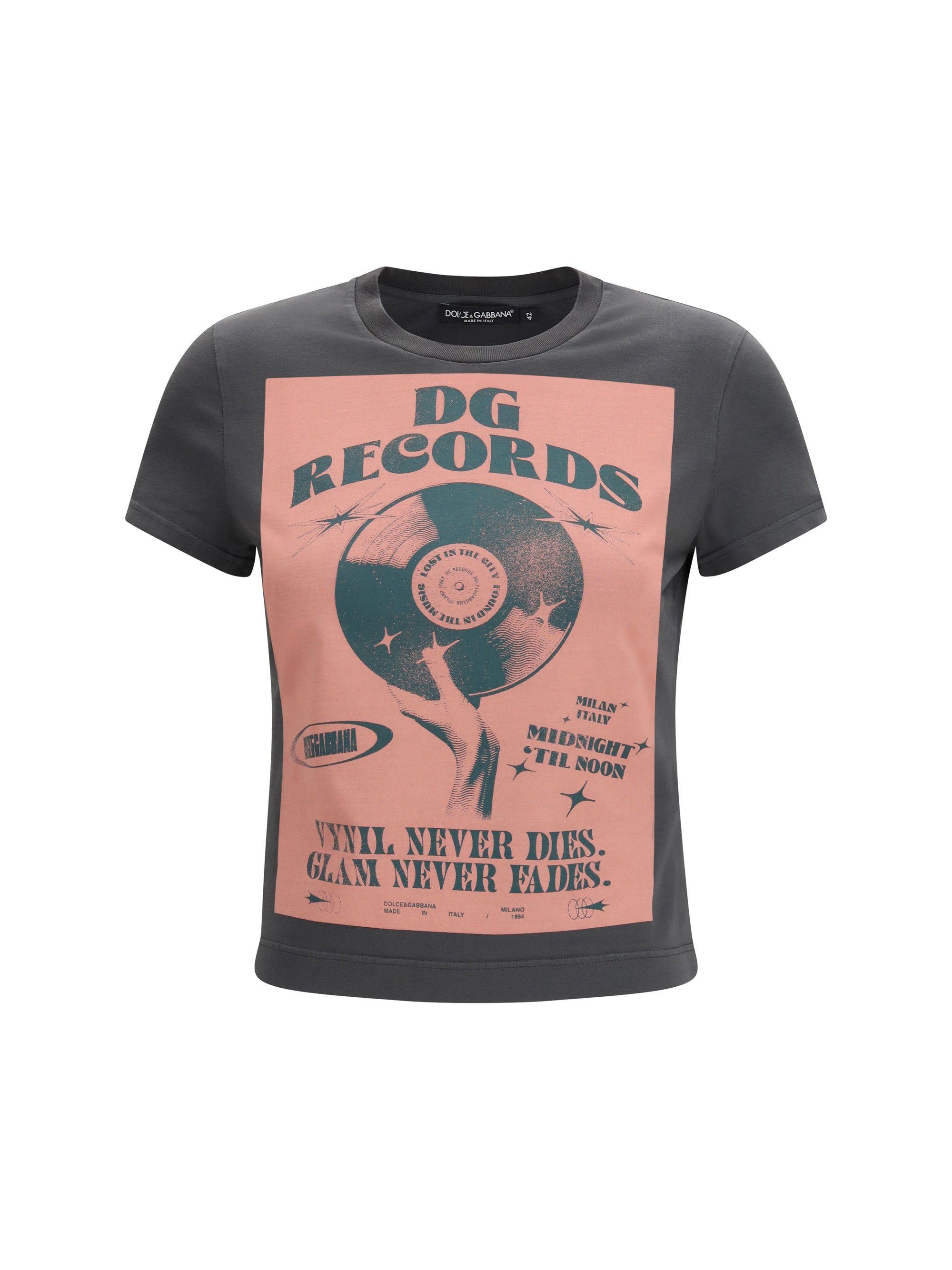 Dolce & Gabbana Printed jersey T-shirt Size M / US 6-8 / IT 42-44 - 1 Thumbnail