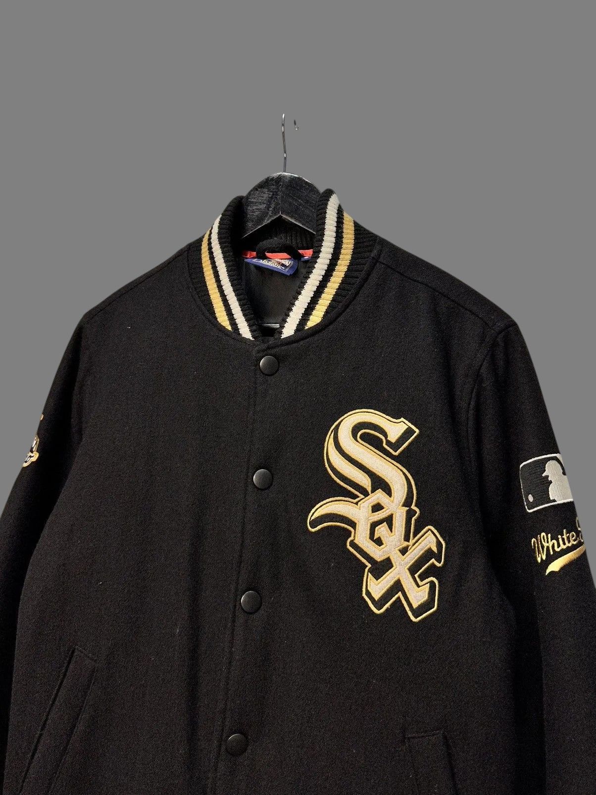 MLB Cooperstown White Sox Majestic Varsity Wool MLB Jacket Size US S / EU 44-46 / 1 - 5 Thumbnail