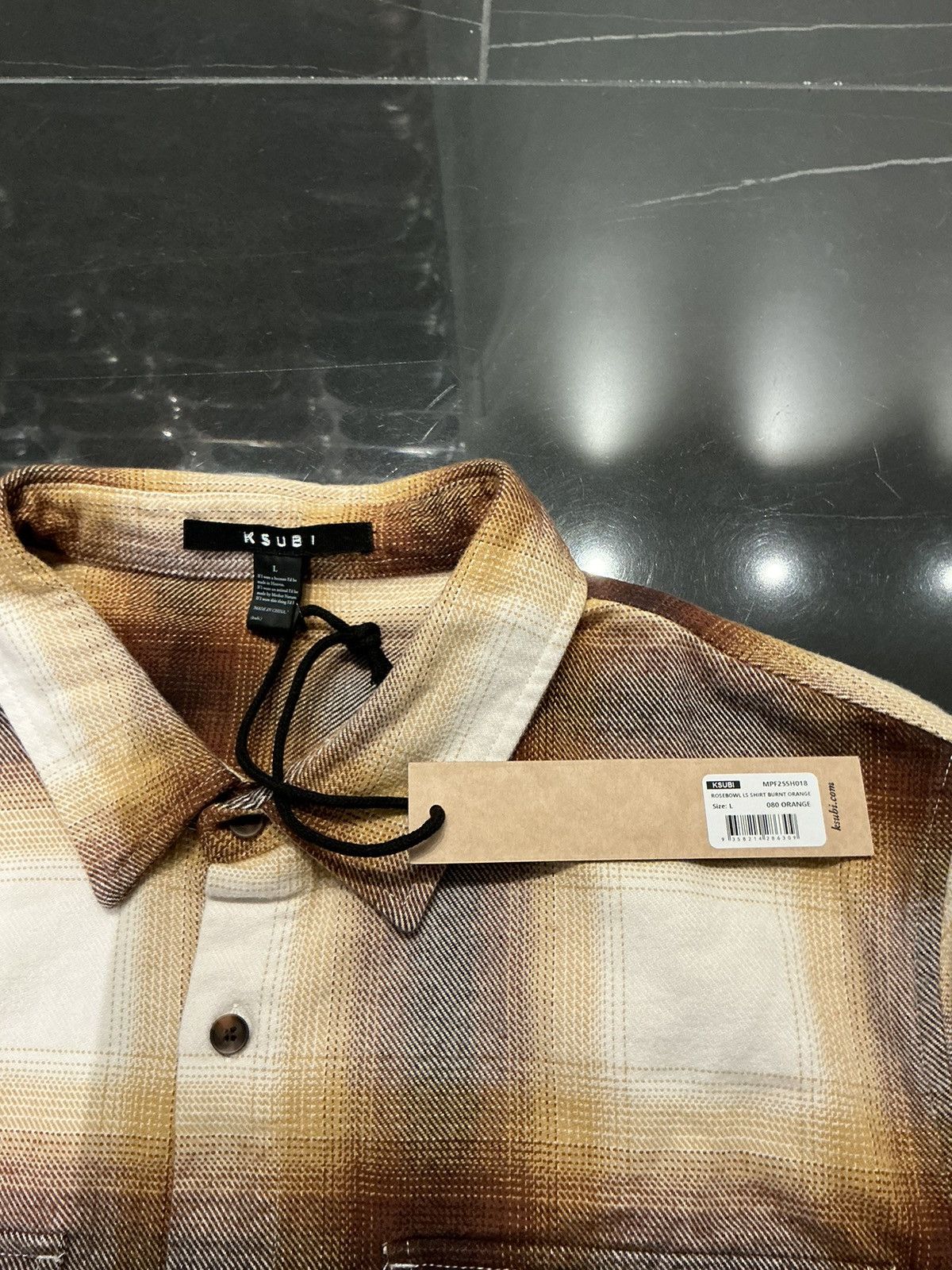 Ksubi Ksubi CA rosebowl long sleeve shirt in burnt orange Size US L / EU 52-54 / 3 - 3 Thumbnail