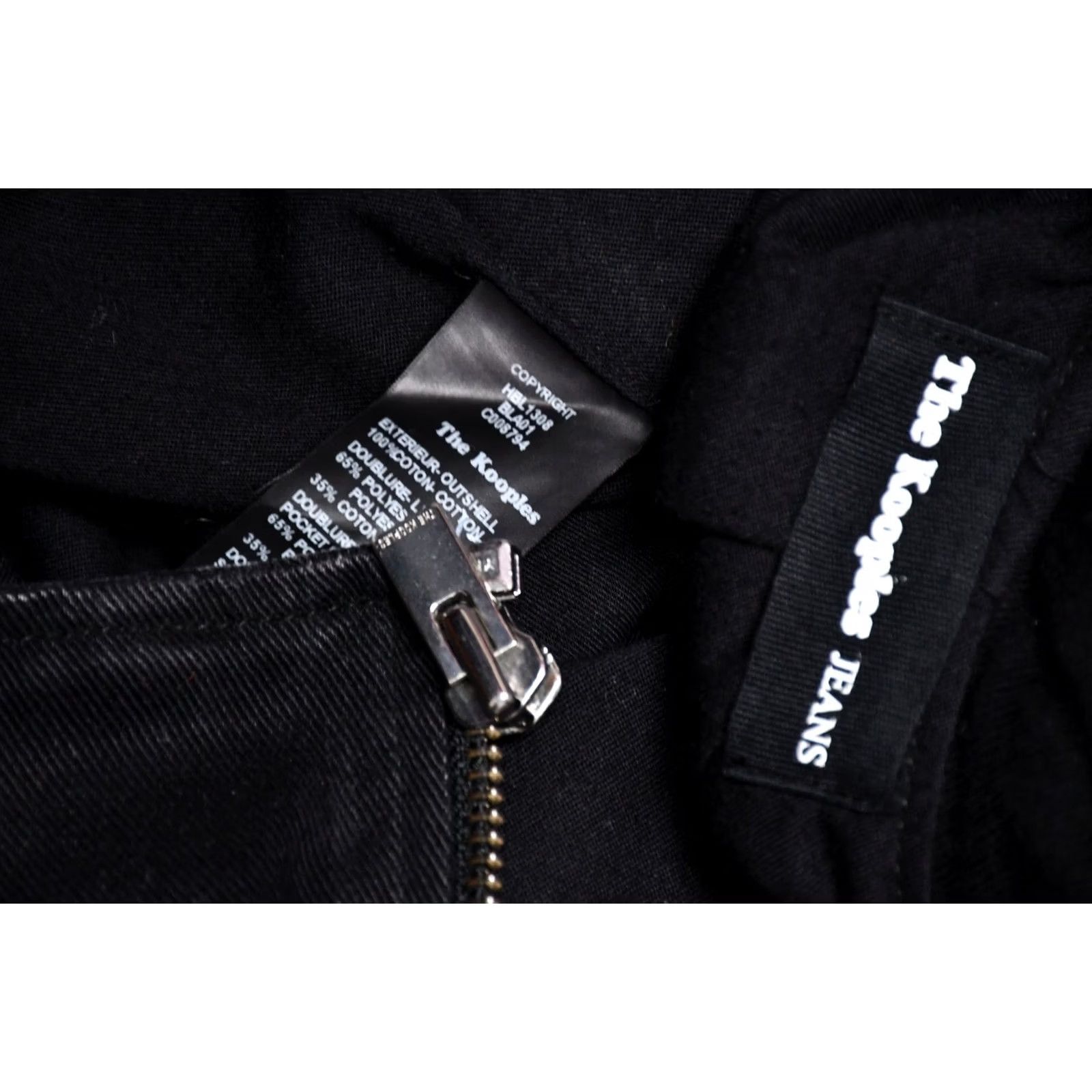 The Kooples The Kooples Jacket Biker Cotton Black L Mens Size US 33 - 6 Thumbnail