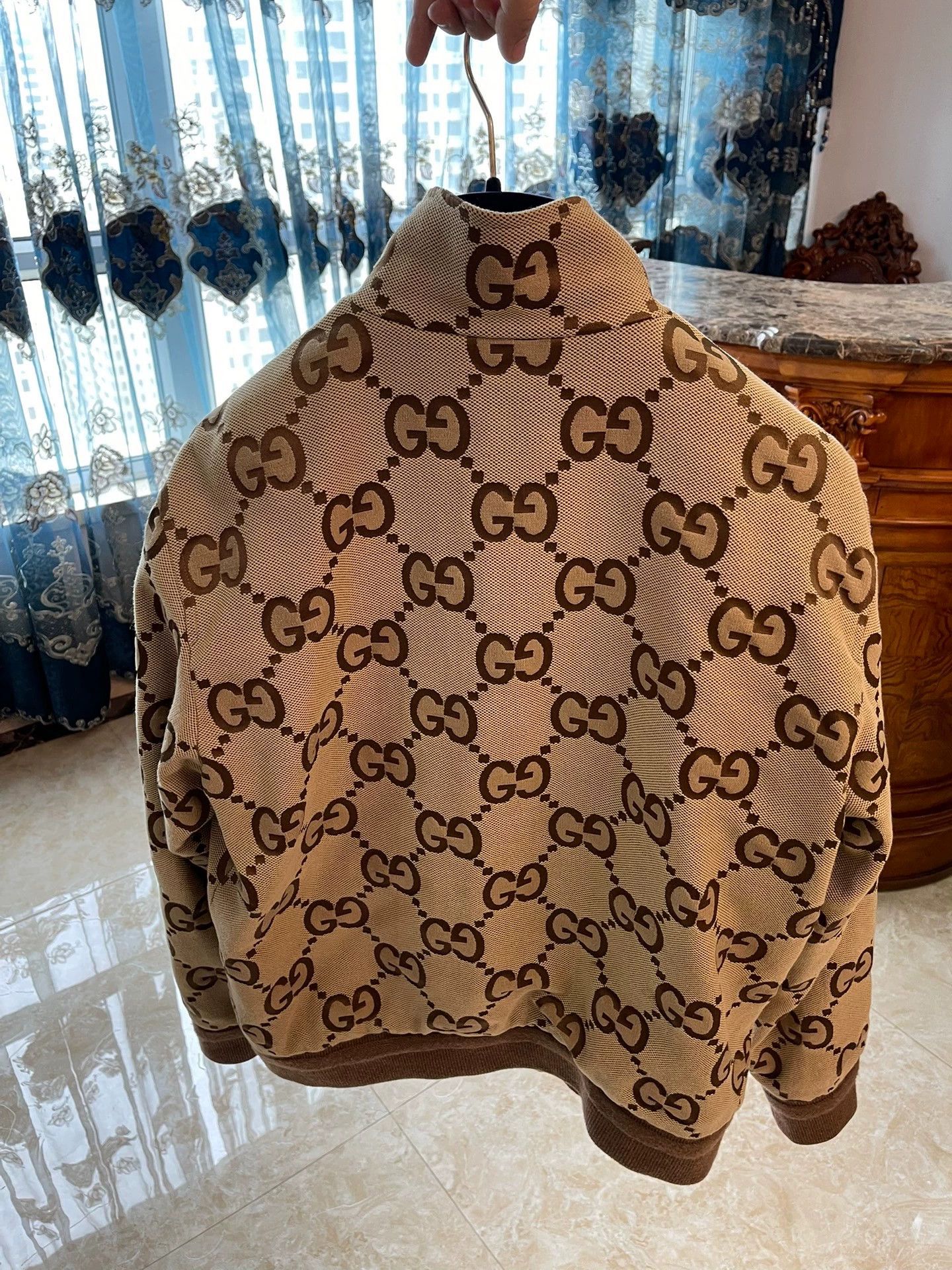 Gucci Gucci GG Logo Classic Jacket 50 NWT Silk Lining Size US M / EU 48-50 / 2 - 2 Thumbnail
