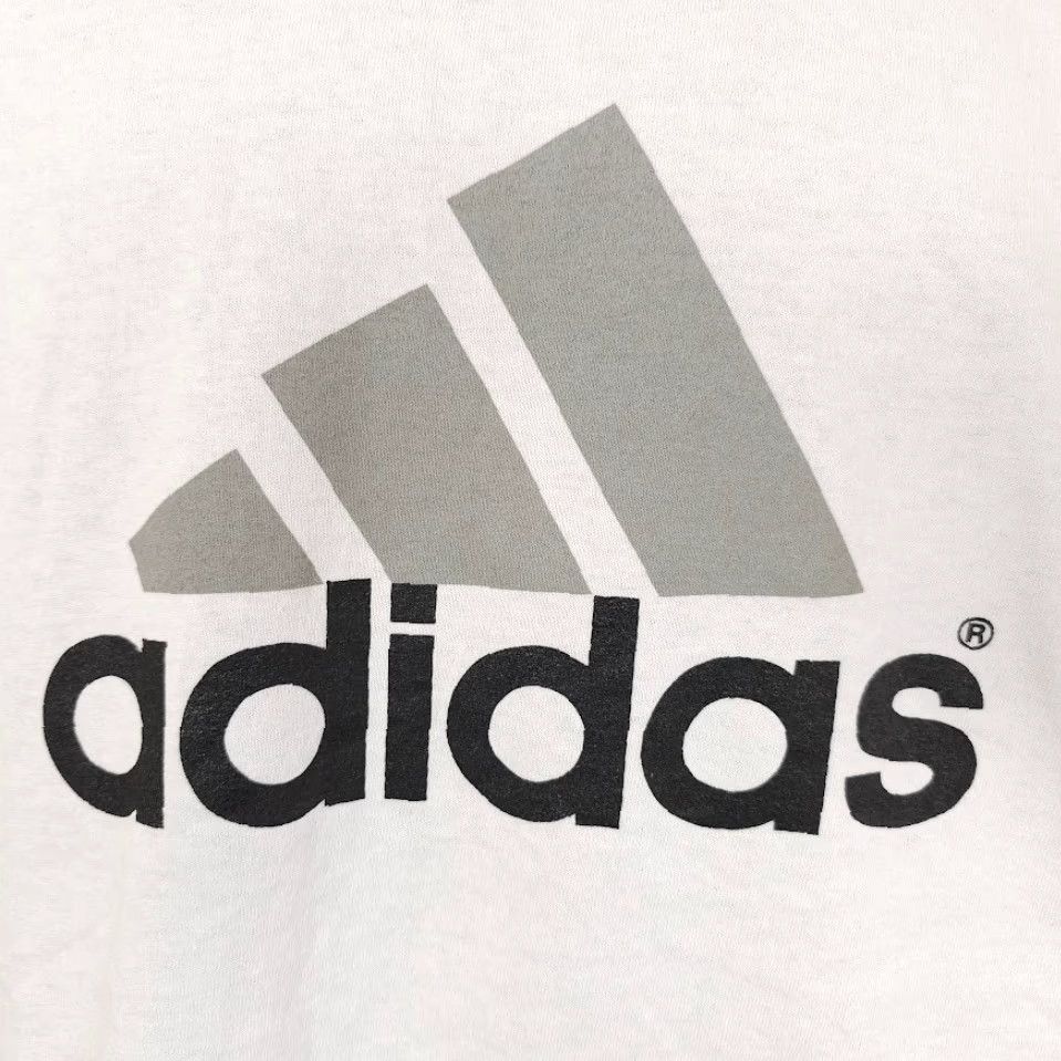 Adidas VINTAGE adidas T Shirt Mens XL White 90s Streetwear Made In USA Size US XL / EU 56 / 4 - 3 Thumbnail