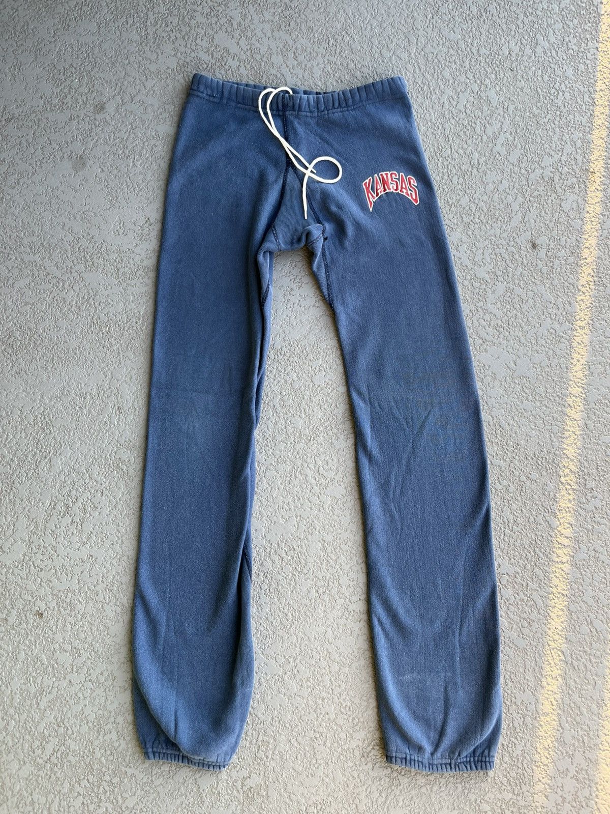 Champion Vintage 80s Kansas University Sweatpants Size US 36 / EU 52 - 2 Thumbnail