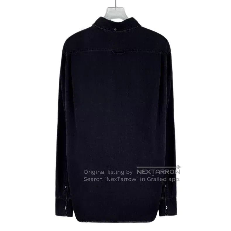 Prada Prada Black triangle cotton lapel single-breasted long-sle Size US XXS / EU 40 - 2 Thumbnail
