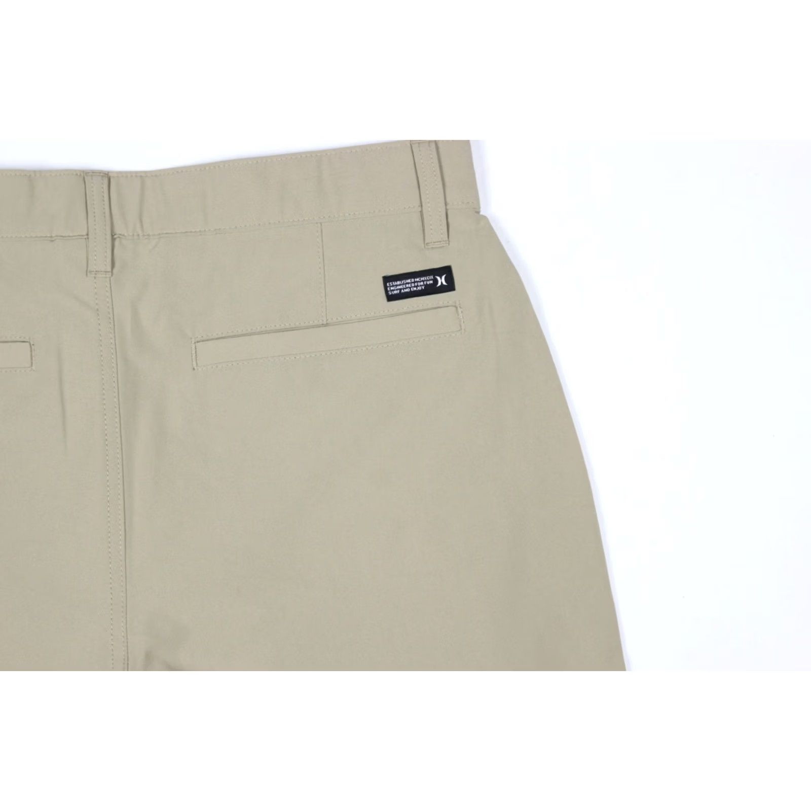Hurley Hurley Mens Flex Terrain Hybrid Walk Shorts Size 30 Khaki Inseam 9.75" 30 x 9.75" Solid Beige Size US 30 / EU 46 - 3 Thumbnail