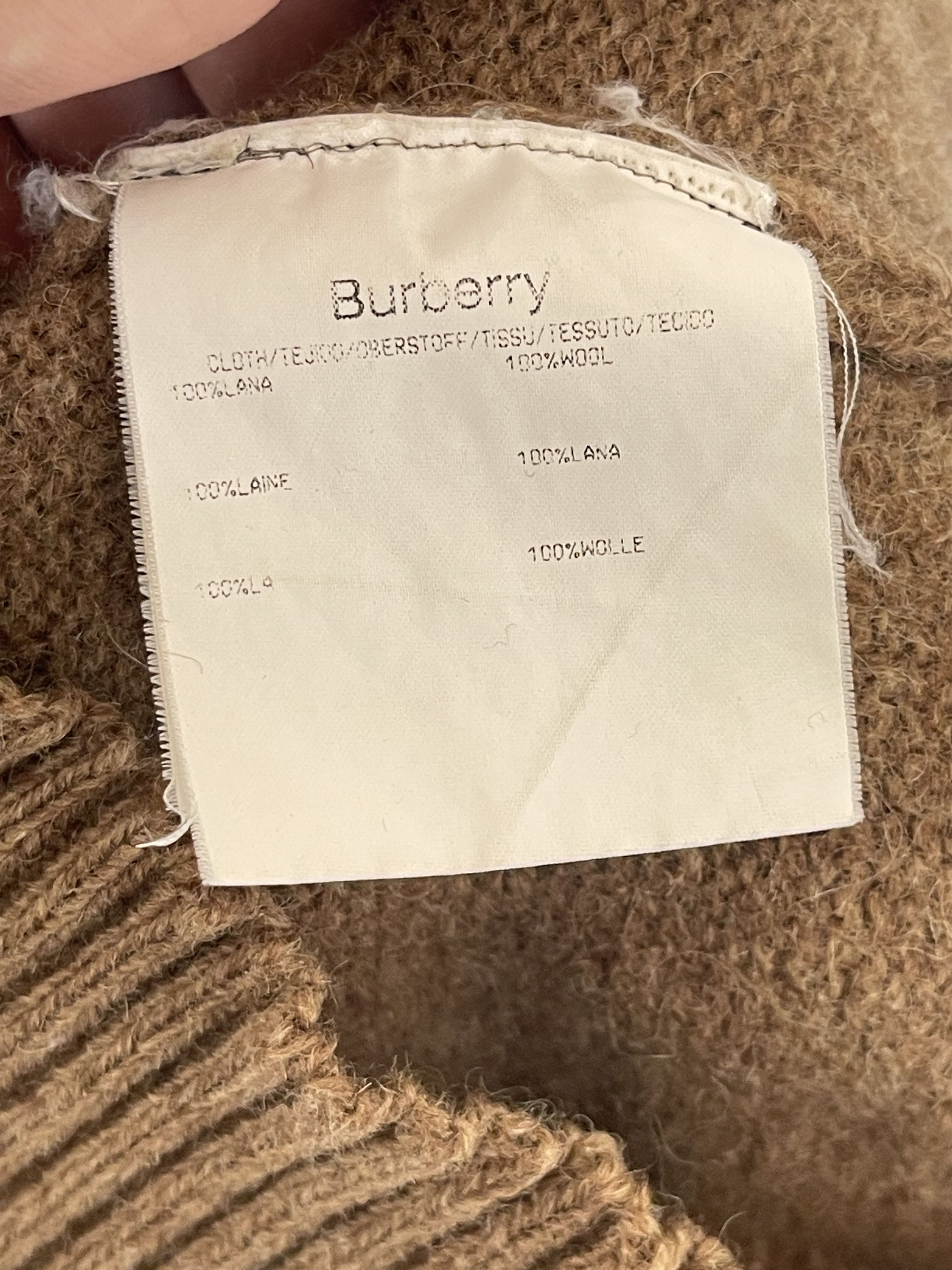 Burberry 🔥Burberry knitted heavy wool jumper sweater camel size M Size US M / EU 48-50 / 2 - 6 Thumbnail
