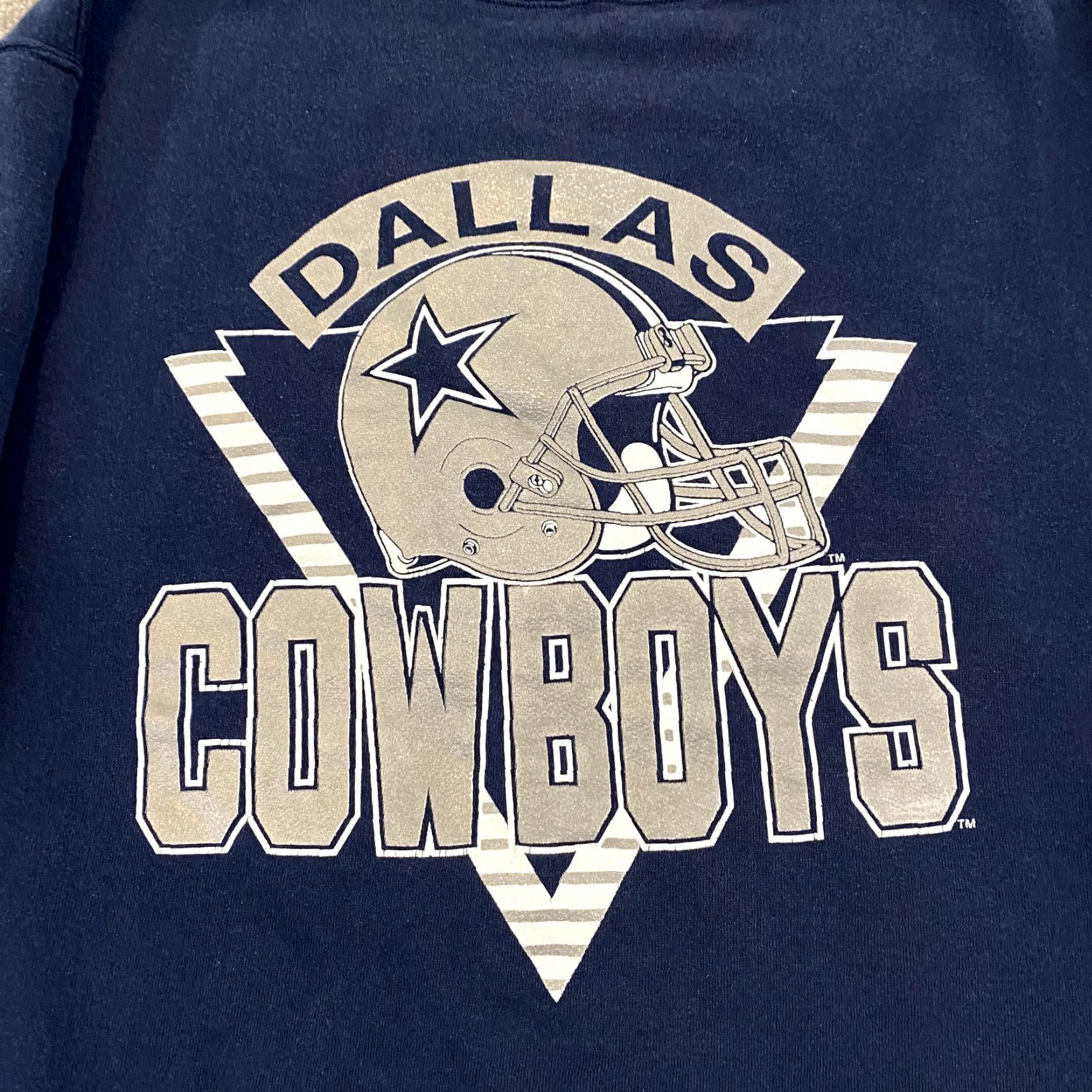 Vintage VINTAGE Dallas Cowboys Sweatshirt Womens Large Blue Football Crewneck Pullover 90s VTG Size L / US 10 / IT 46 - 2 Thumbnail
