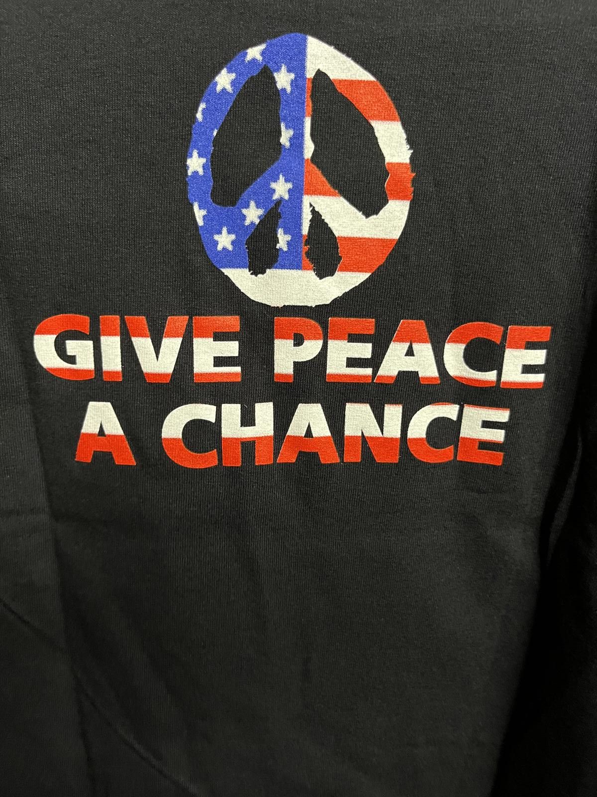 Designer John Lennon Youth T-shirt American Peace Flag - Kids M Size US XXS / EU 40 - 6 Thumbnail