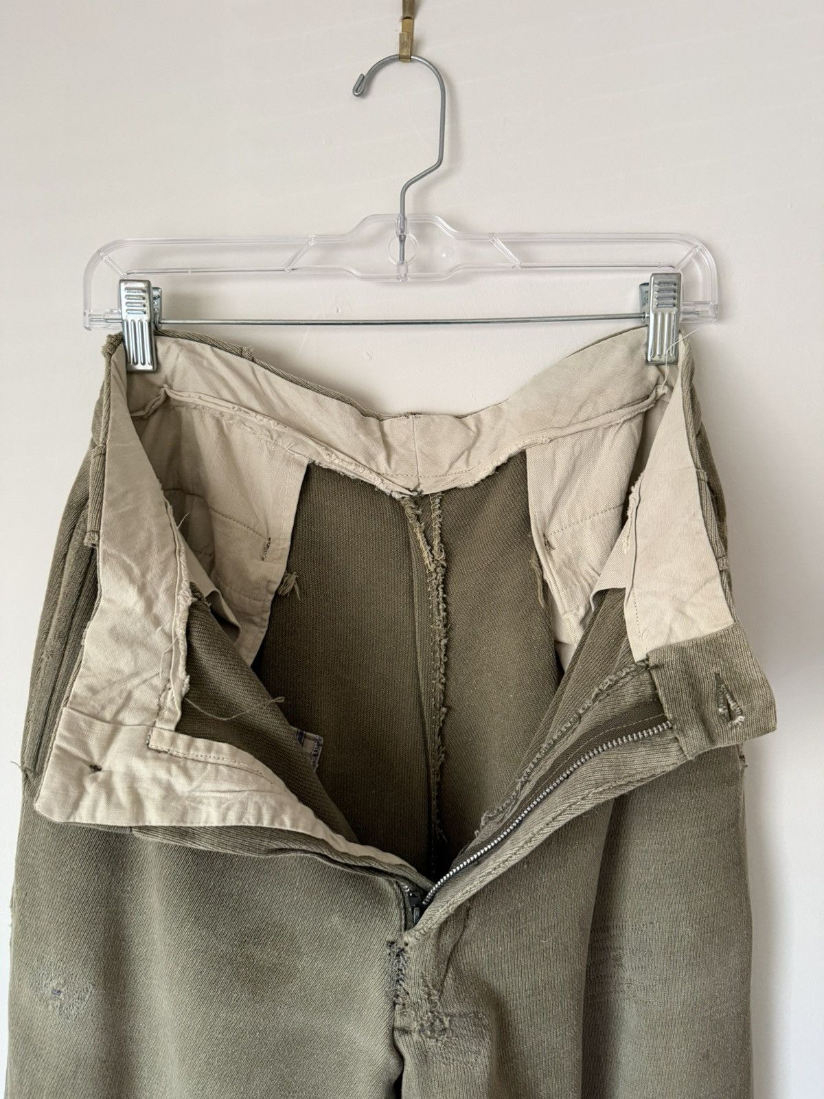 Vintage Vintage 50s Distressed Ribbed Whipcord Pants 29x29 Size US 29 - 6 Thumbnail