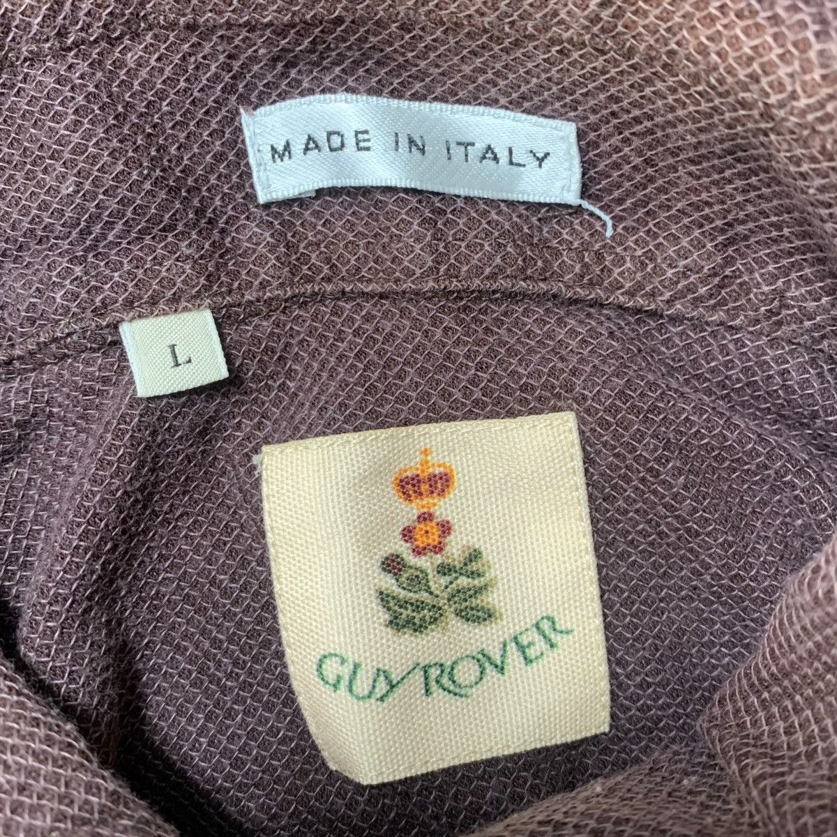 Vintage Vintage GUY ROVER Embroidered Made In Italy Polo Tee Shirt Size US L / EU 52-54 / 3 - 5 Thumbnail
