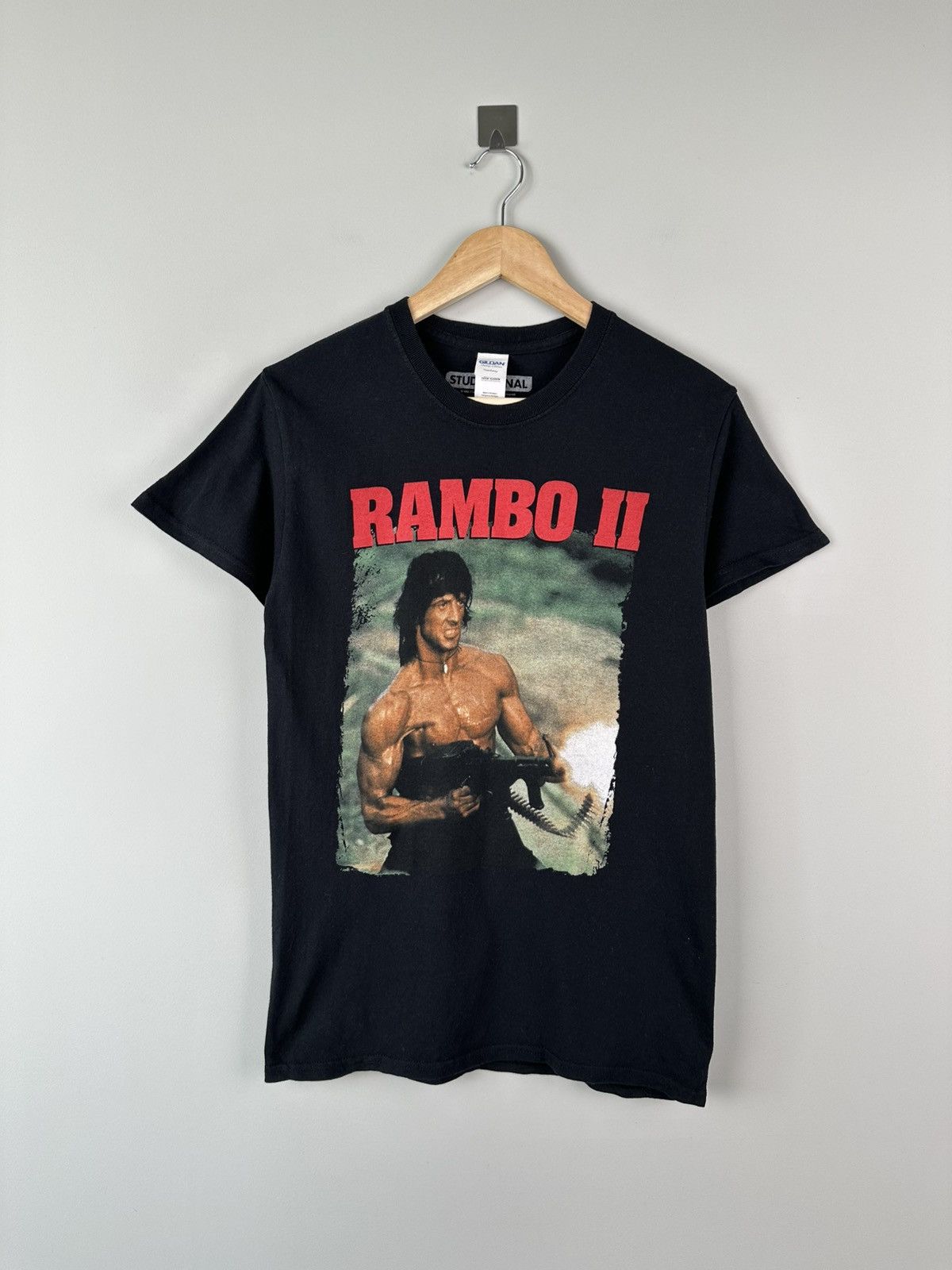 Band Tees × Vintage Vintage RAMBO Y2k Movie Box Logo Tee Size US S / EU 44-46 / 1 - 2 Thumbnail