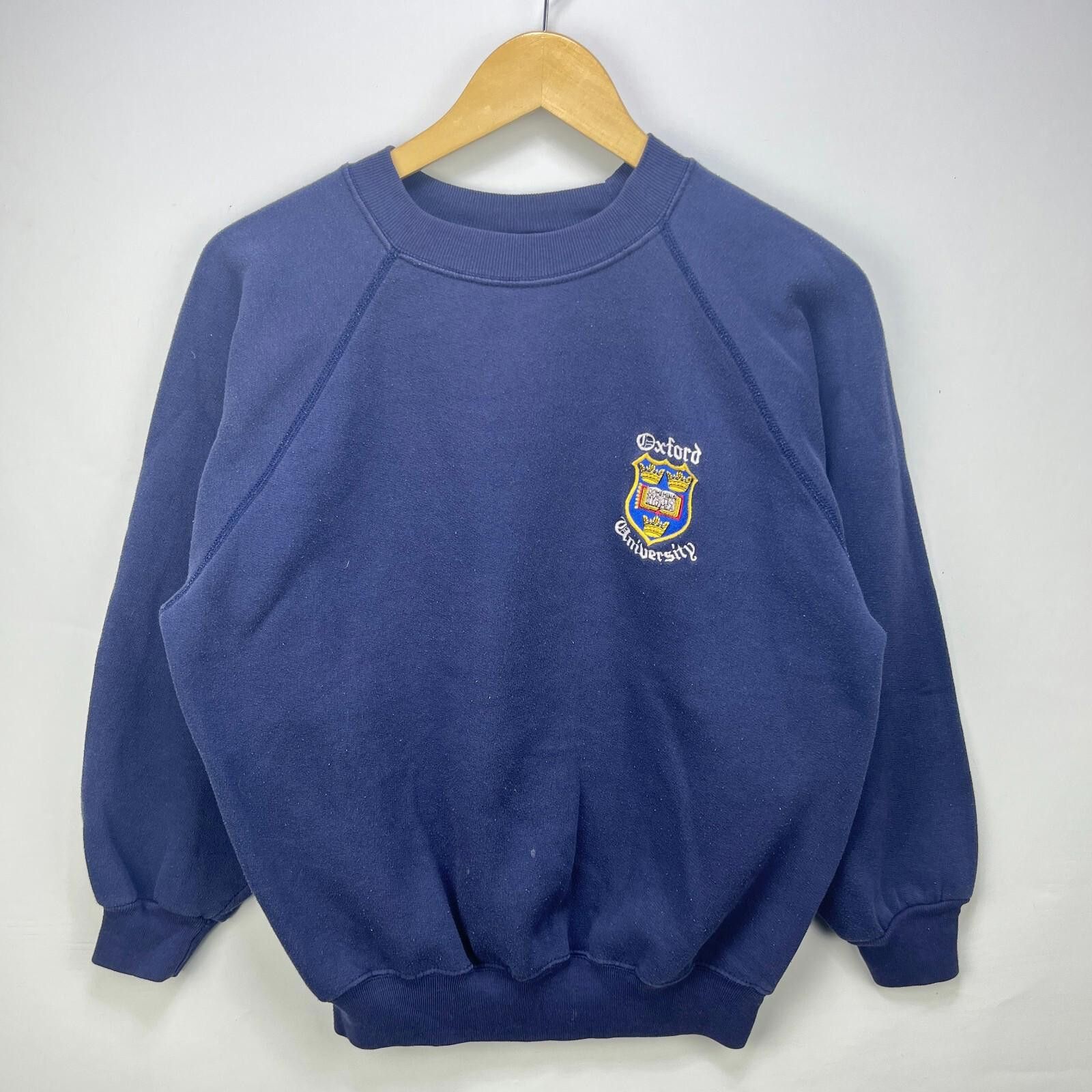 The Unbranded Brand Vintage 90s Oxford University Raglan Sweatshirt Youth Large Size US L / EU 52-54 / 3 - 1 Thumbnail