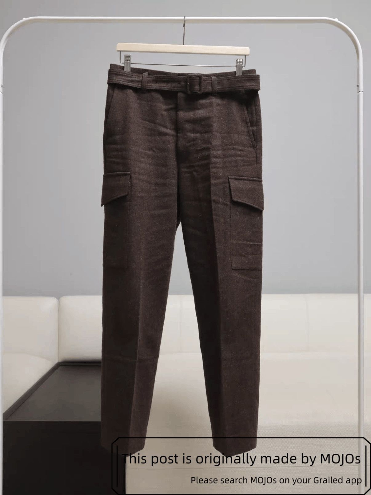 Auralee Black Belted Cotton Silk Pant Chino Size 5 36 | Grailed
