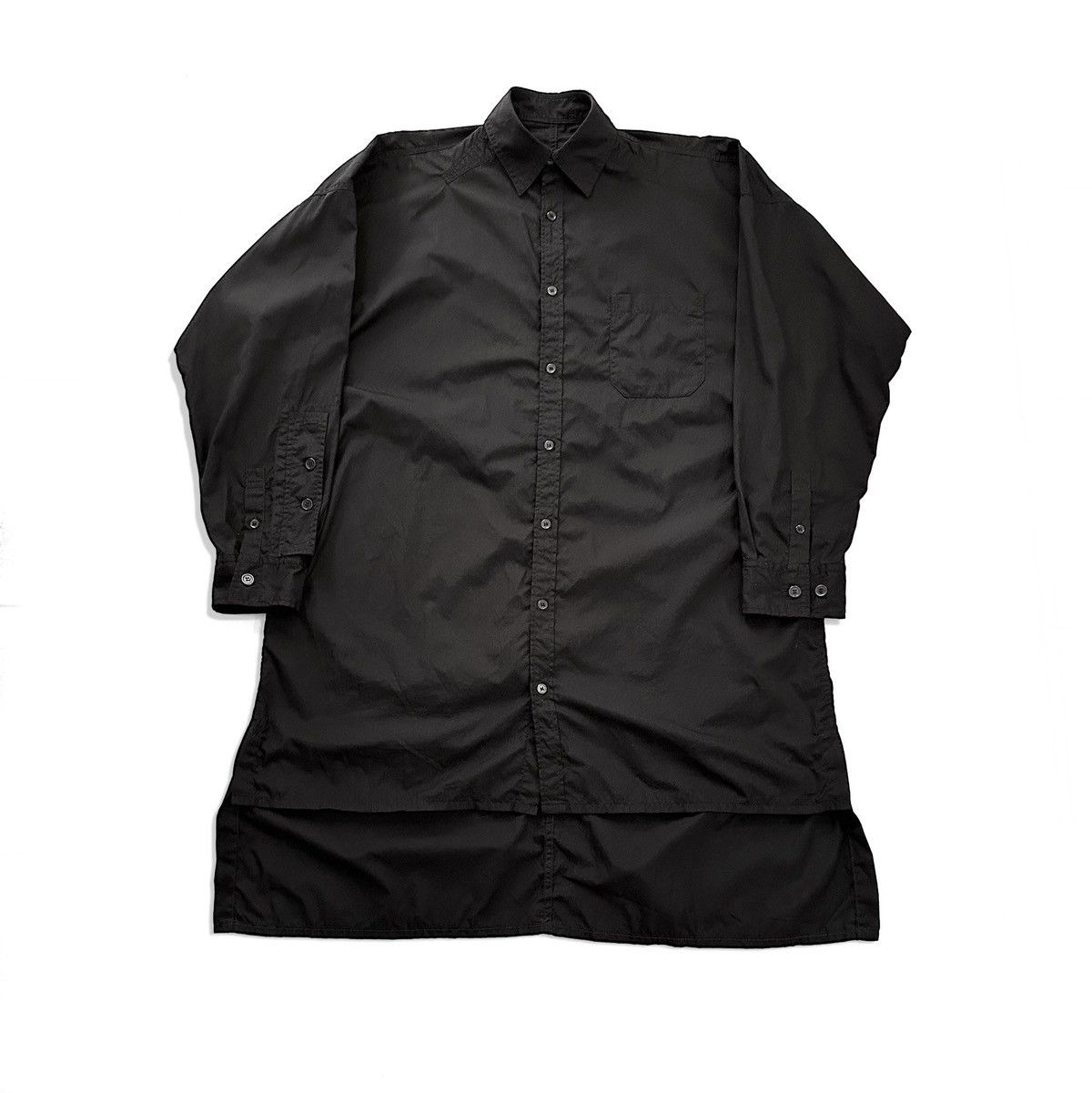 Yohji Yamamoto Yohji Yamamoto long button up shirt runway 2021 Size US L / EU 52-54 / 3 - 4 Thumbnail