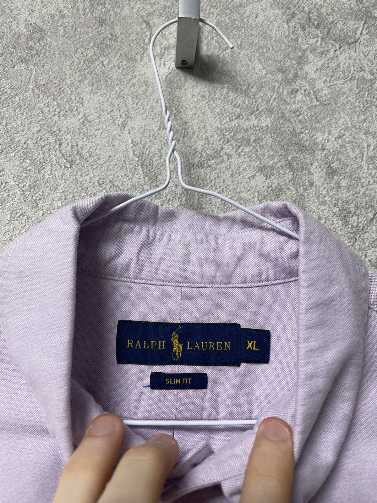 Ralph Lauren Vintage Ralph Lauren Purple Long Sleeve Heavy Classic Shirt Size US XL / EU 56 / 4 - 10 Thumbnail