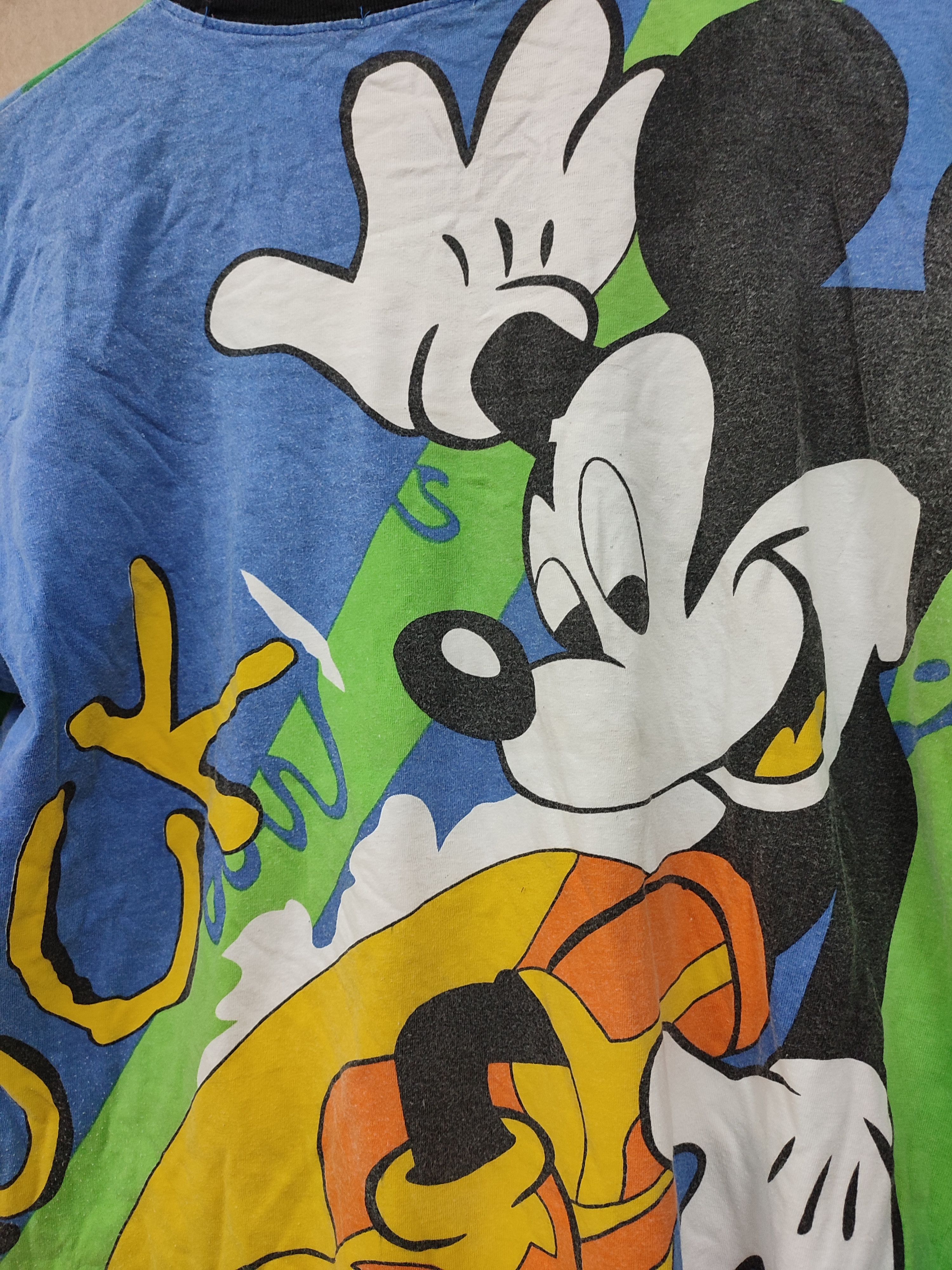 Disney 💥90s💥 MICKEY MOUSE SURFING VINTAGE TEES Size US L / EU 52-54 / 3 - 6 Thumbnail