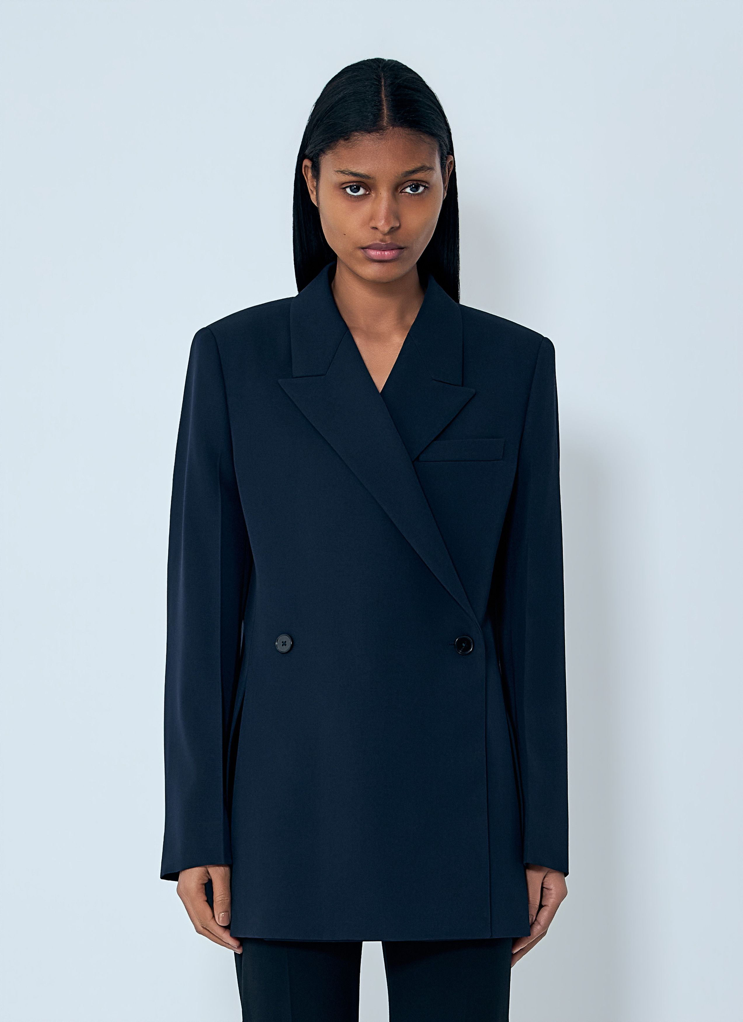 Jil Sander Double-Breasted Wool Blazer Size S / US 4 / IT 40 - 1 Thumbnail