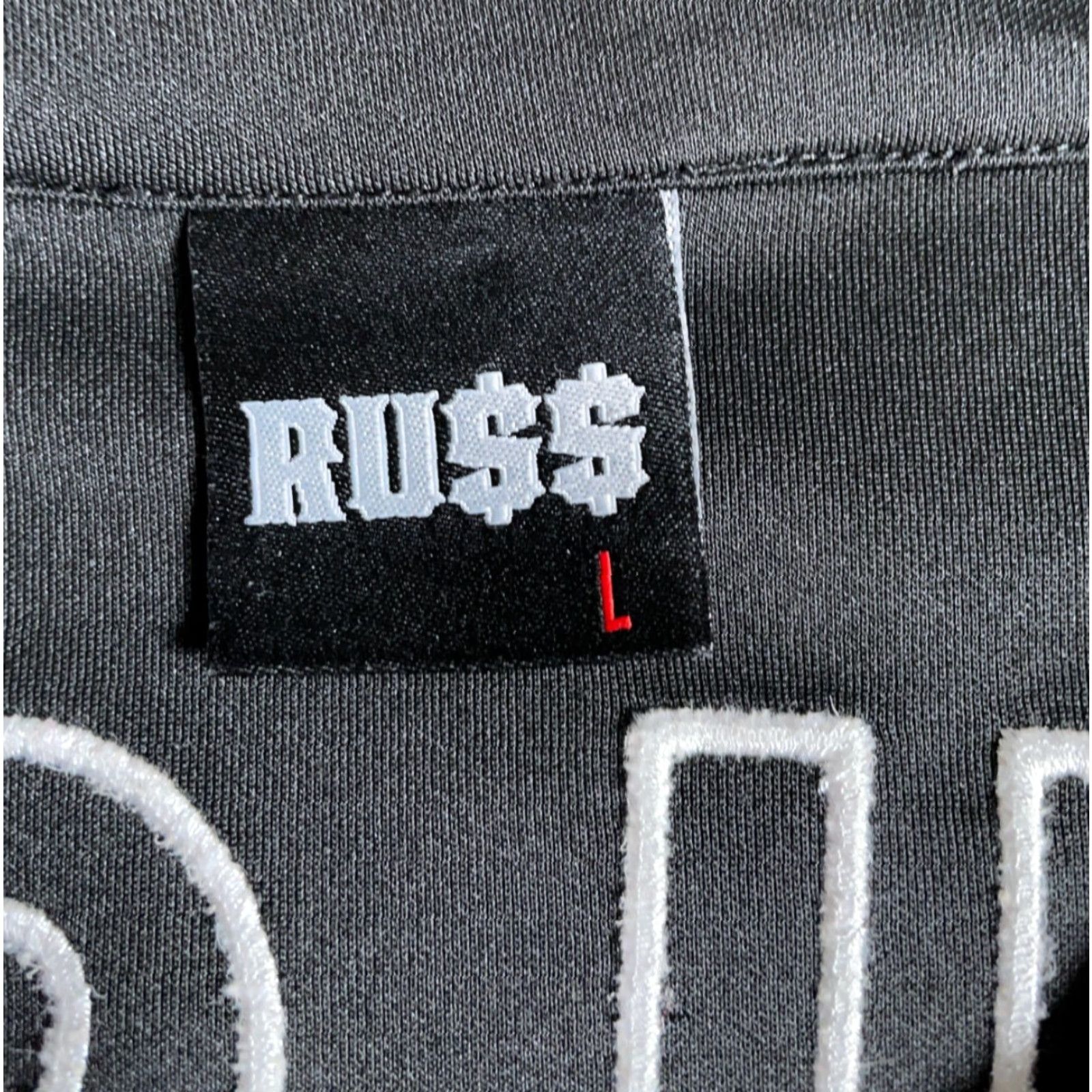 Vintage VINTAGE Russ Psycho Baseball Jersey Mens Large Black Script Embroidered 2021 Hip Hop Retro Baseball Jersey Size US L / EU 52-54 / 3 - 3 Thumbnail