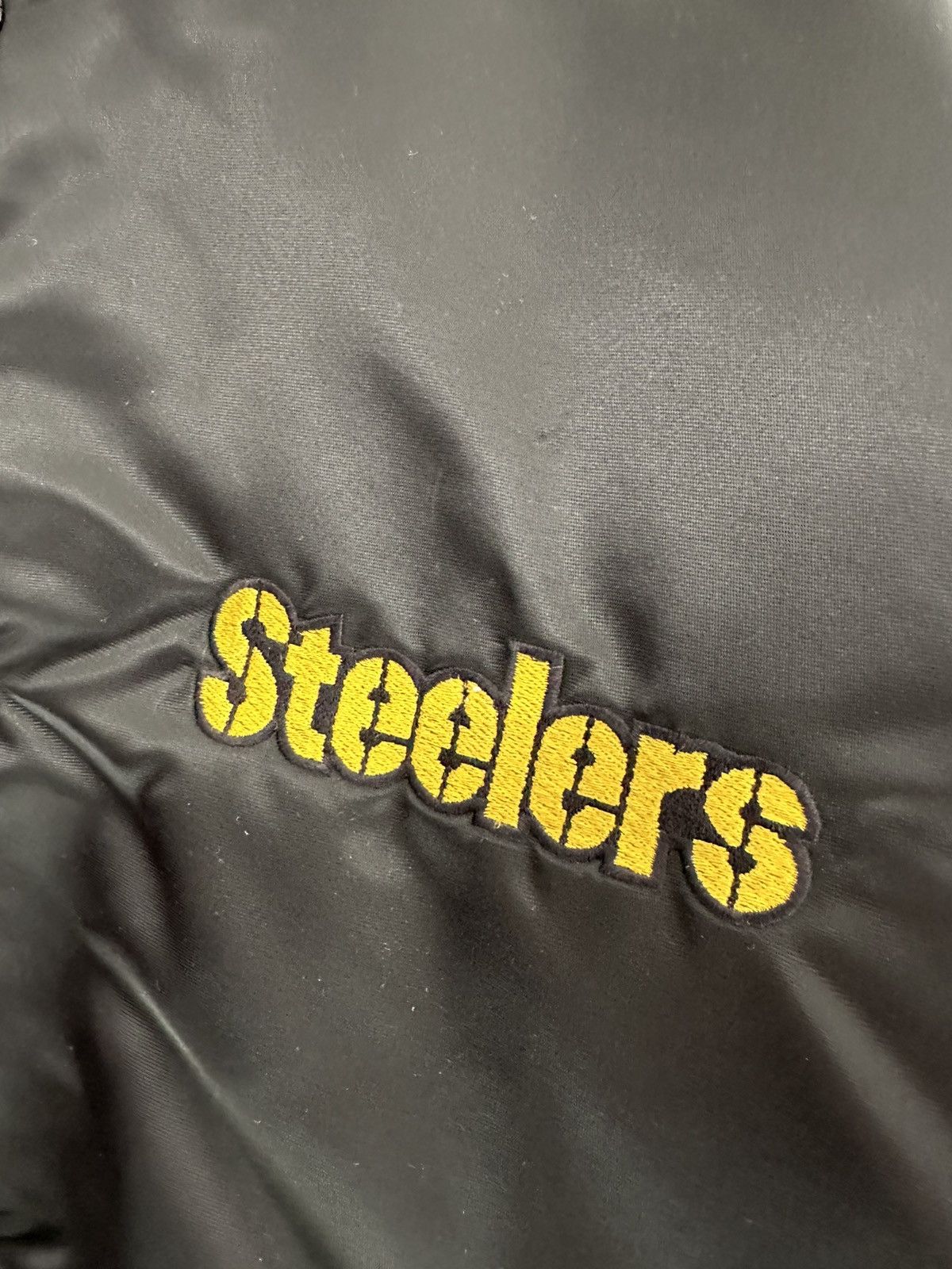 Starter Vintage NFL Pittsburgh Steelers Satin Bomber Jacket Size XL Size US XL / EU 56 / 4 - 2 Thumbnail