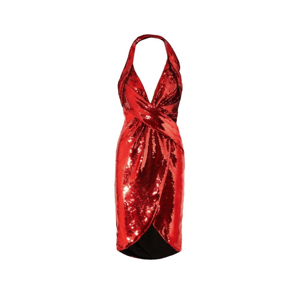 Moschino SPECIAL! AW15 MOSCHINO COUTURE JEREMY SCOTT Halterneck Dress Size L / US 10 / IT 46 - 1 Thumbnail