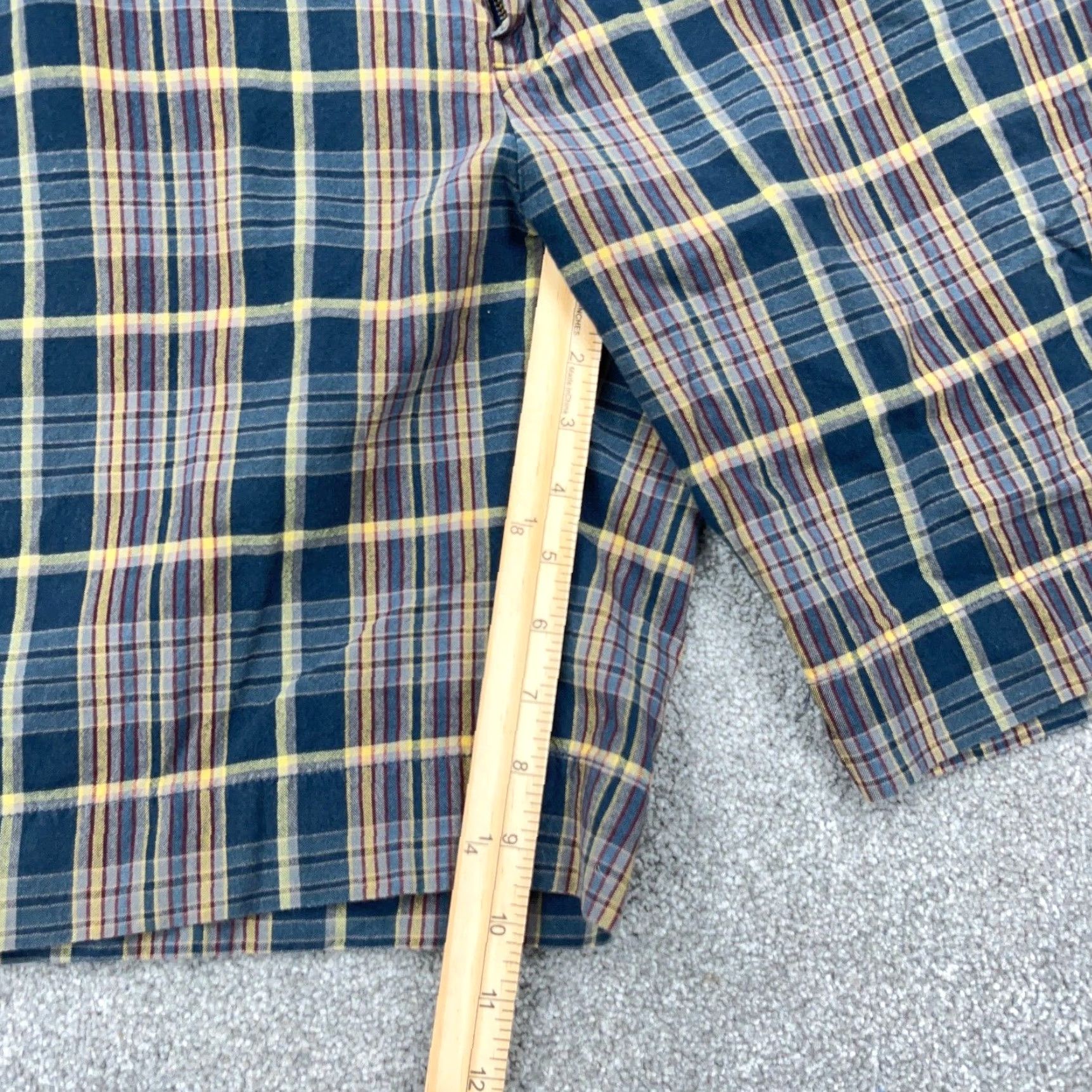 Polo Ralph Lauren VINTAGE Polo Ralph Lauren Chino Shorts Men 32 Blue Plaid Classic Casual Knit Summer Size US XS / EU 42 / 0 - 7 Thumbnail