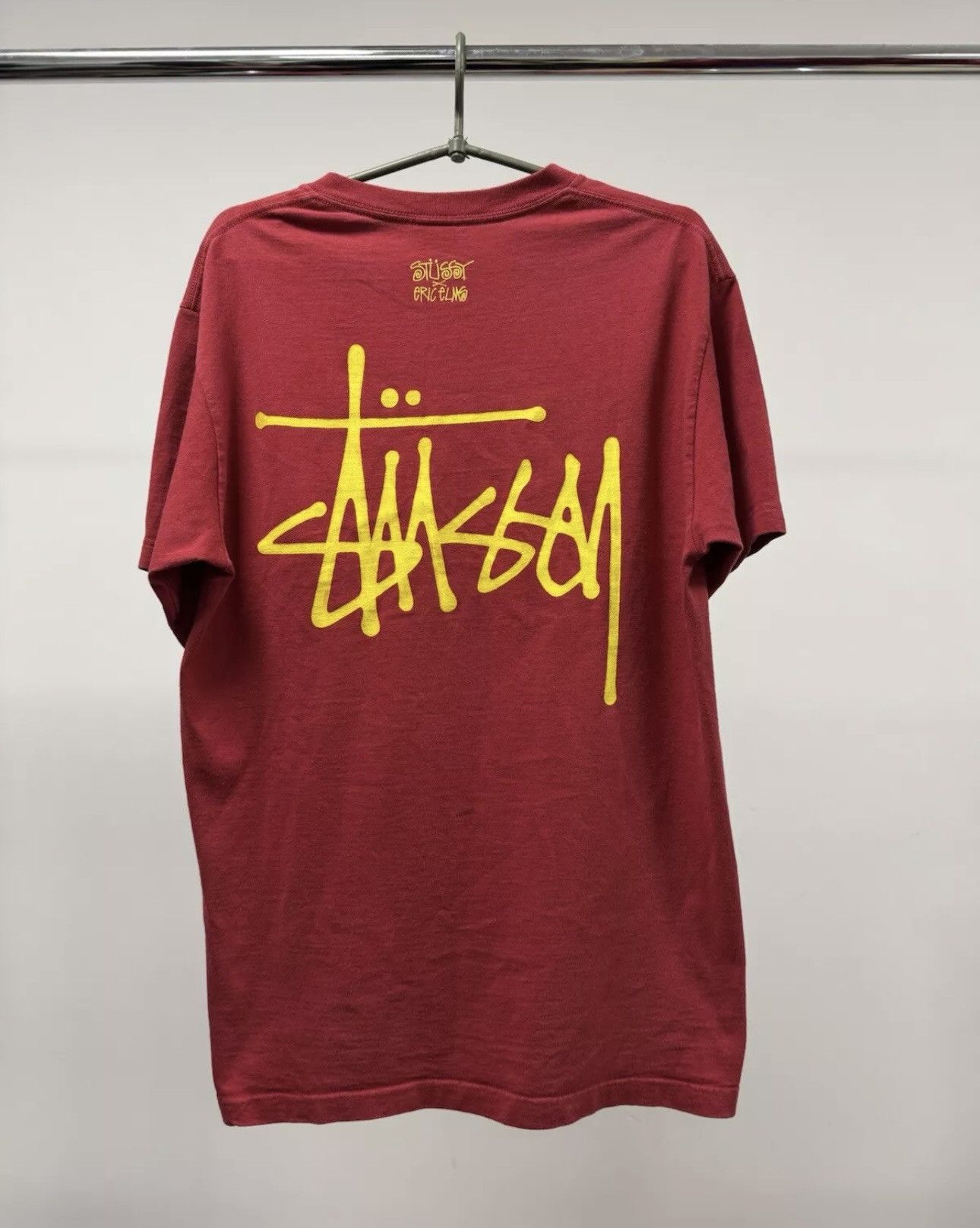 Stussy × Vintage Vintage T Shirt Stussy Eric Elms Built Destroy Size US L / EU 52-54 / 3 - 2 Thumbnail