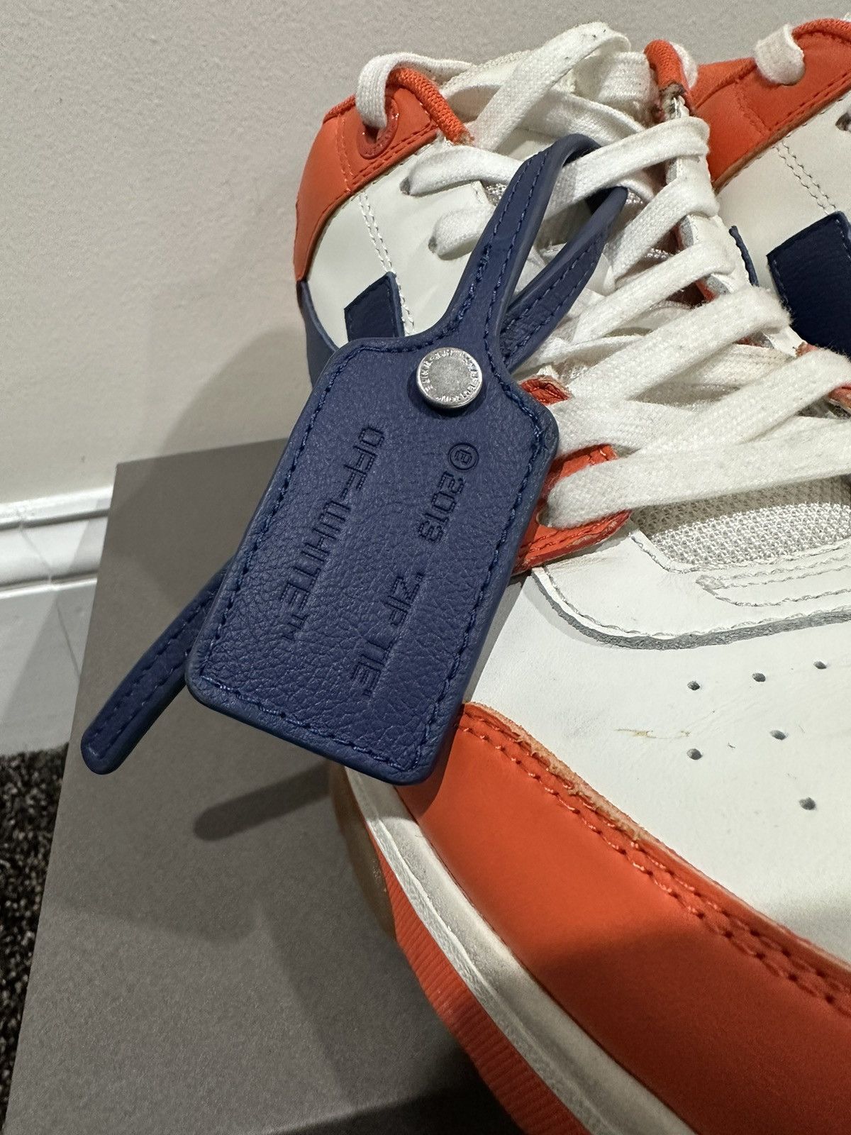 Off-White Off-White Virgil Abloh OOO Out Of Office Orange/Blue Sneaker Size US 12 / EU 45 - 6 Thumbnail