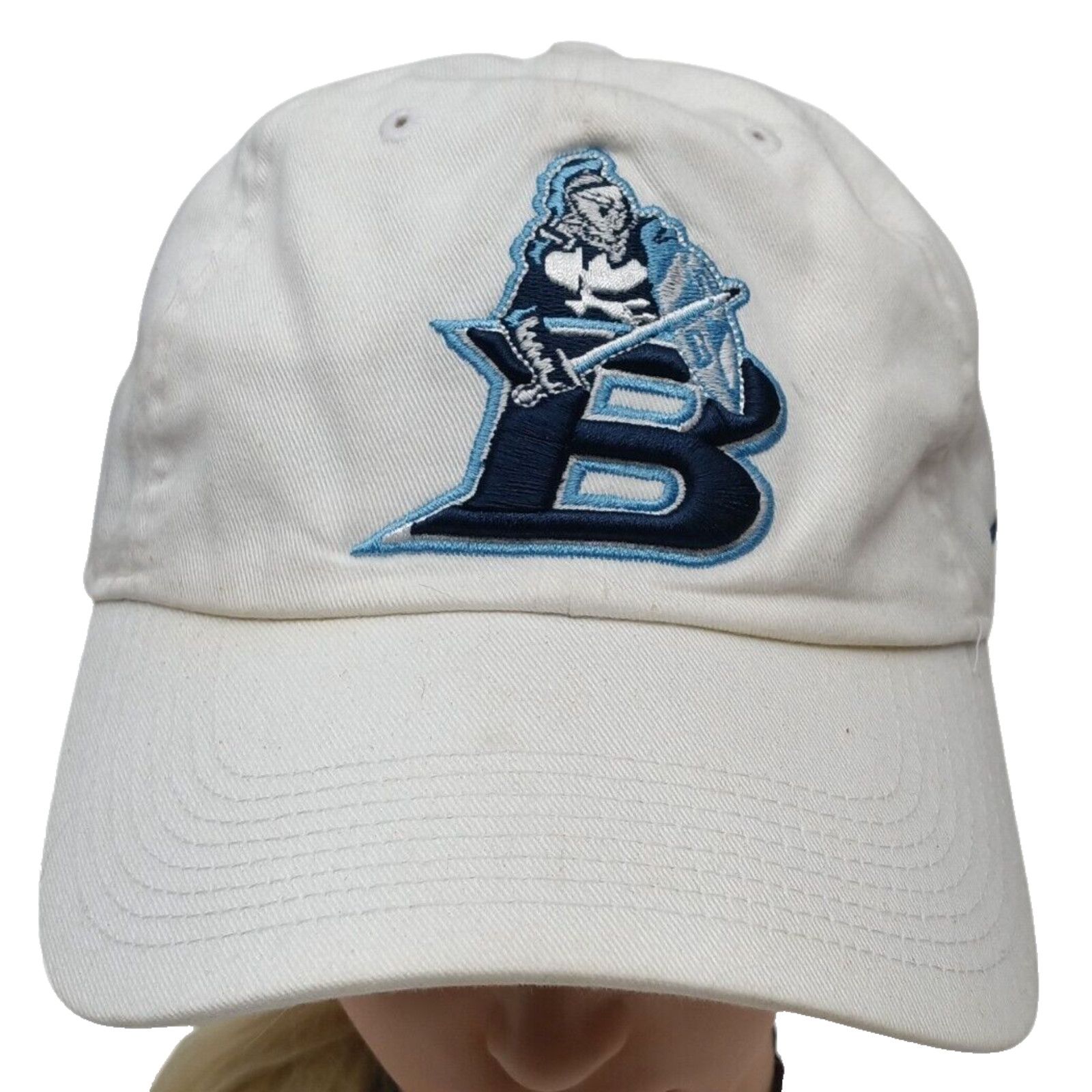 Other "B" College Knight Logo white unstructured cotton strap back Size ONE SIZE - 1 Thumbnail