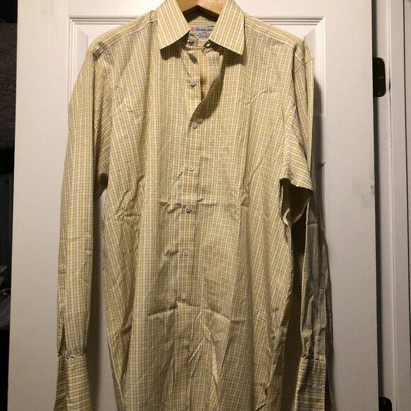 Turnbull & Asser TURNBULL & asser for Neiman Marcus men's dress shirt 17.5 Size US XL / EU 56 / 4 - 1 Thumbnail