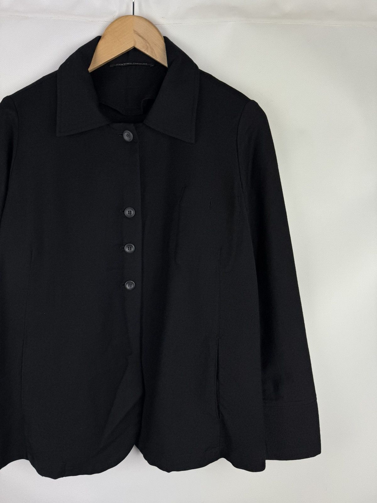 hannes roether Hannes Roether Ladies Avant-garde Wool Blazer Jacket Size M Size M / US 6-8 / IT 42-44 - 3 Thumbnail