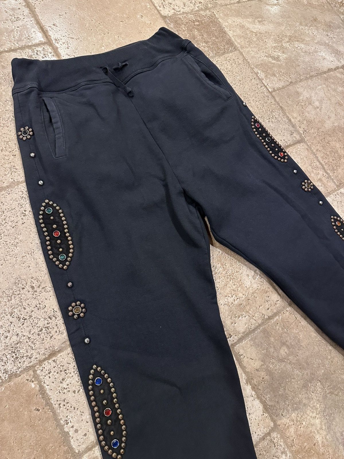 Kapital Kapital Jewel Studded Embellished Cotton Sweatpant Joggers Size US 36 / EU 52 - 4 Thumbnail