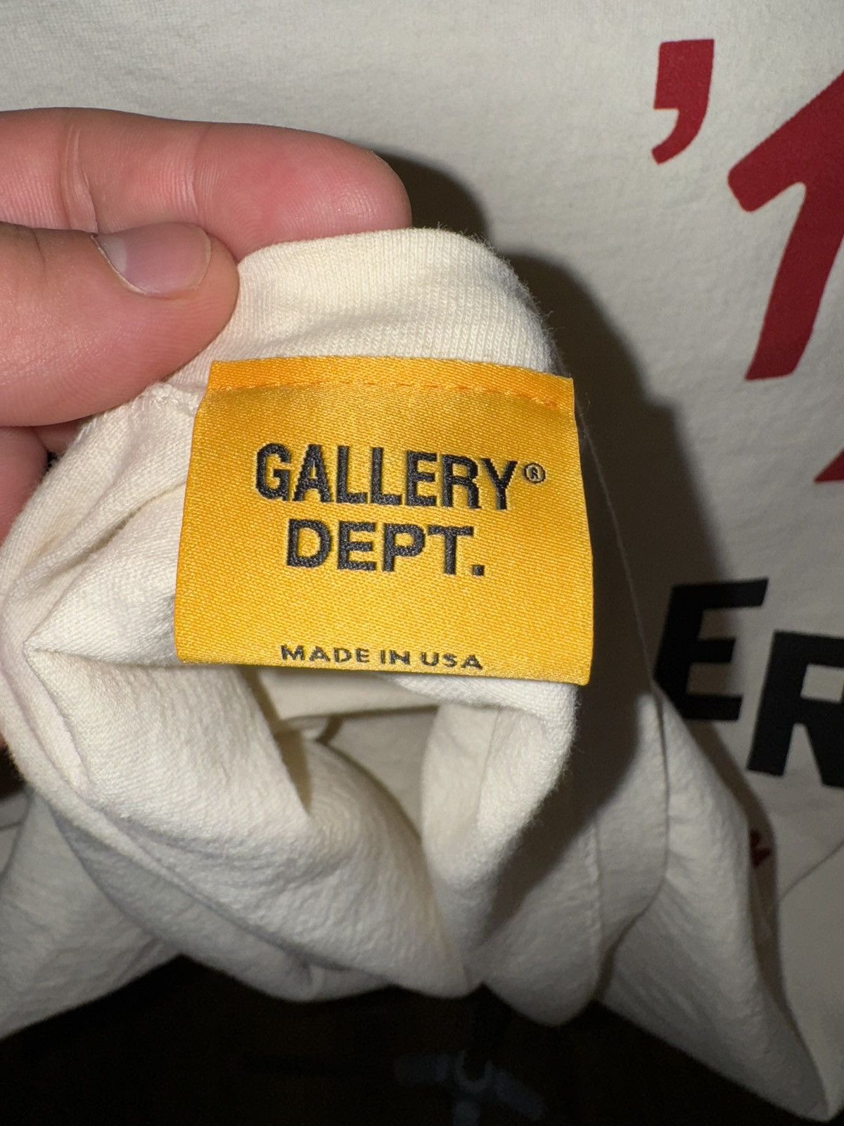Gallery Dept. Gallery Dept Boxing Cream Tee Size US M / EU 48-50 / 2 - 4 Thumbnail