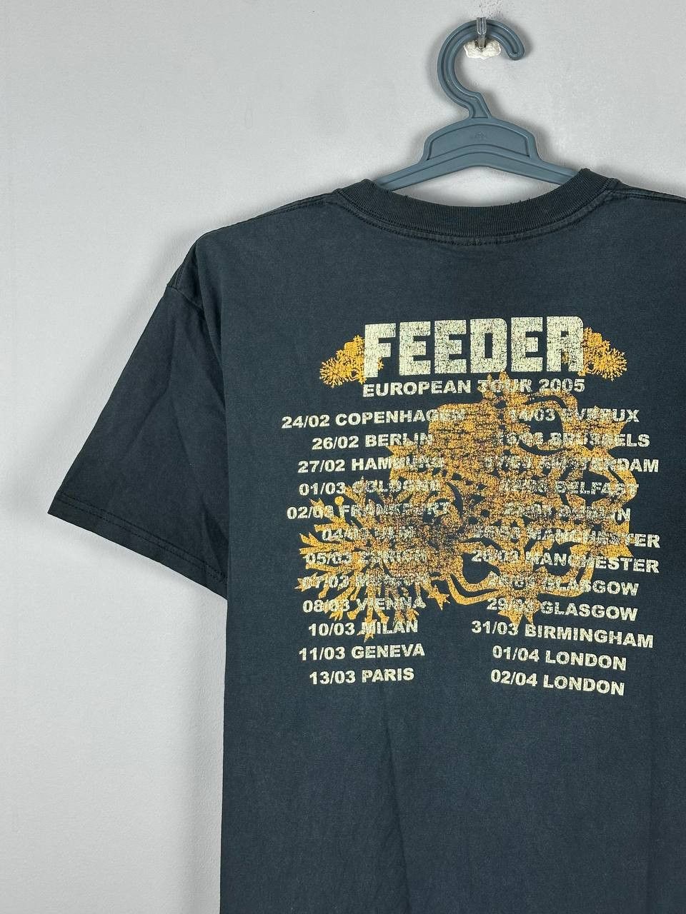 Band Tees Rare vintage Feeder 2005 Pushing The Senses Band T Shirt Size US M / EU 48-50 / 2 - 8 Thumbnail