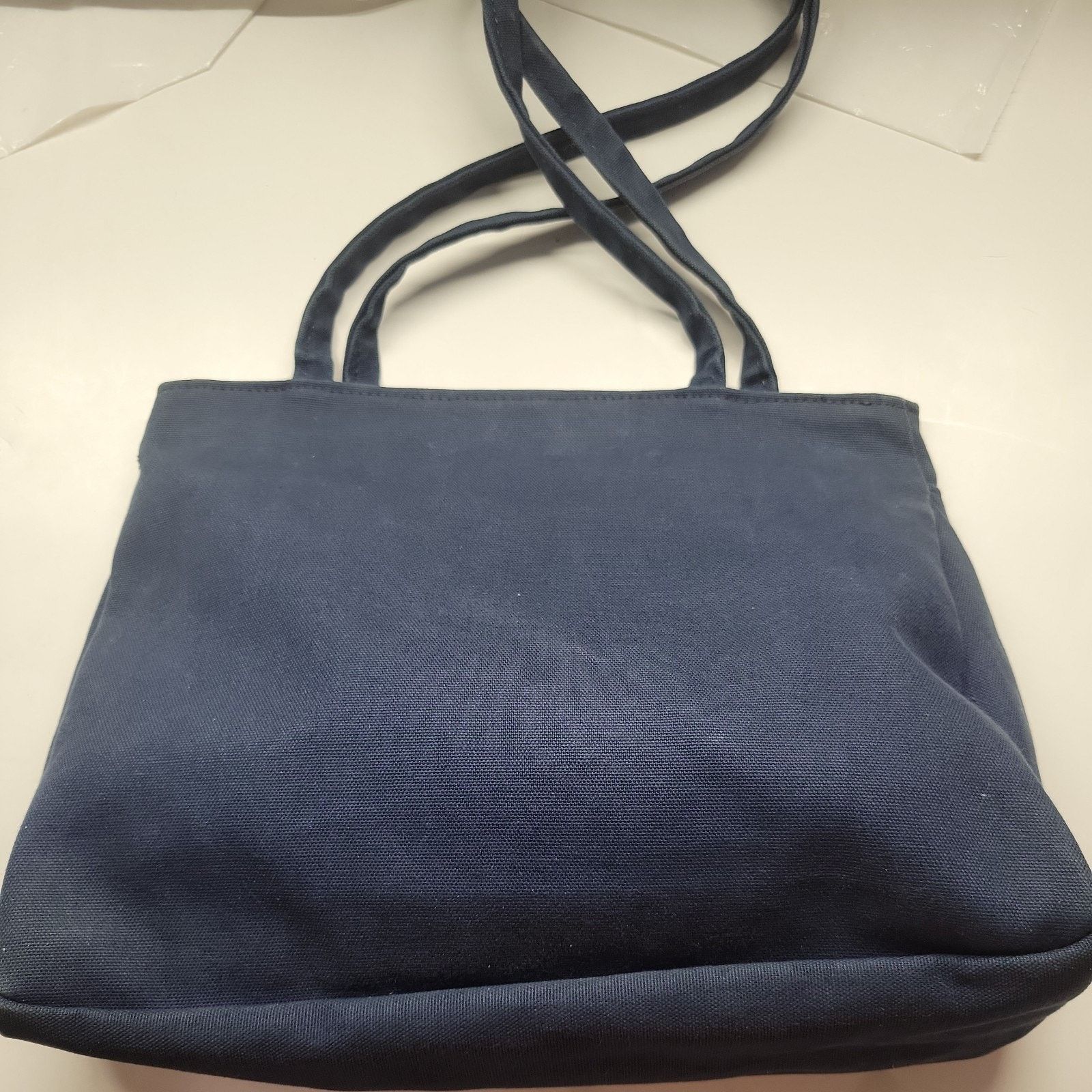 Other Sea Bags Beach Tote Navy Blue Painted Sand Dollars Signed Size ONE SIZE - 8 Thumbnail