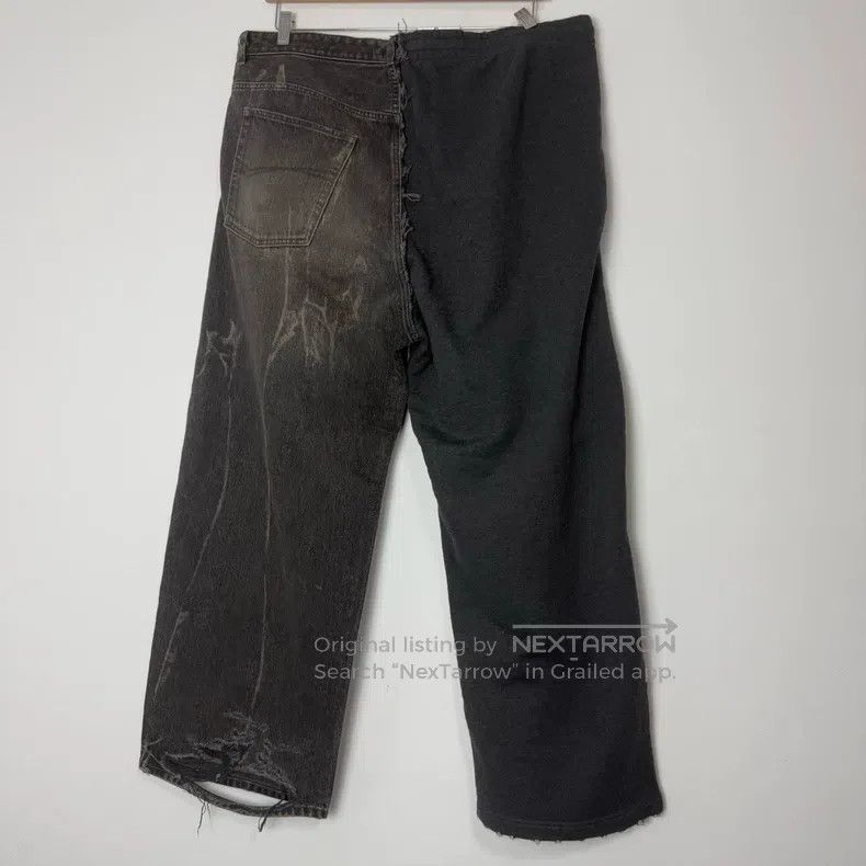 Balenciaga Balenciaga size XS Patchwork Denim Sports Pants Size US 27 - 5 Thumbnail