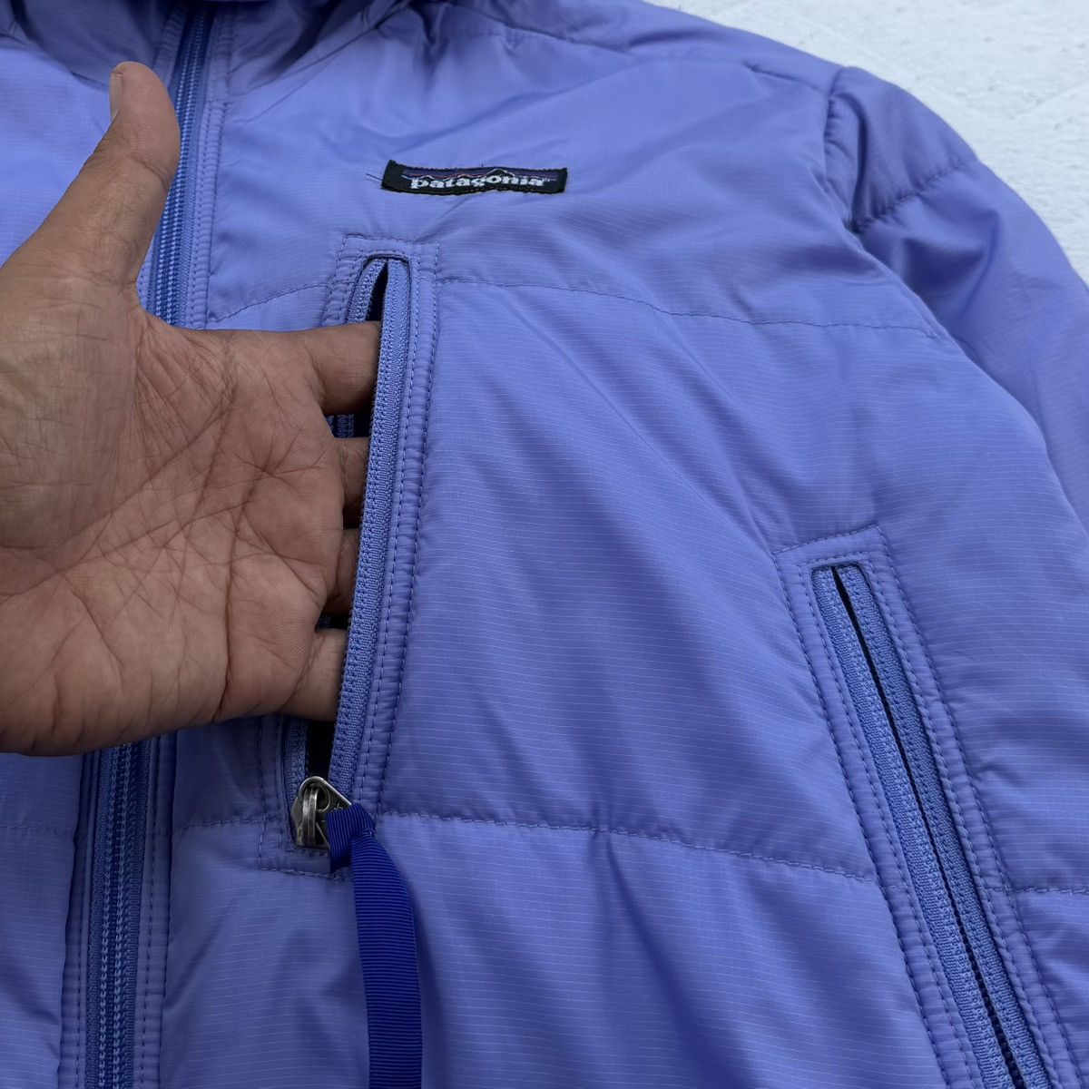 Patagonia Patagonia Purple Puffer Hooded Jacket Size XS / US 0-2 / IT 36-38 - 5 Thumbnail