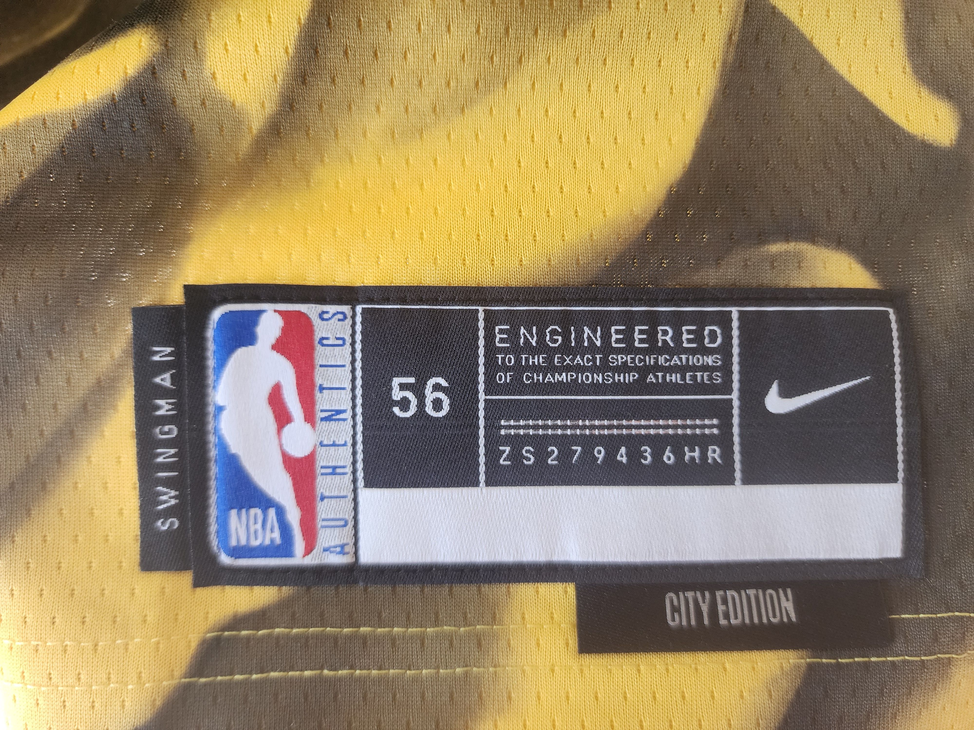 Nike Stephen Curry Warriors '22-'23 City Edition NBA Jersey Size US XXL / EU 58 / 5 - 4 Thumbnail