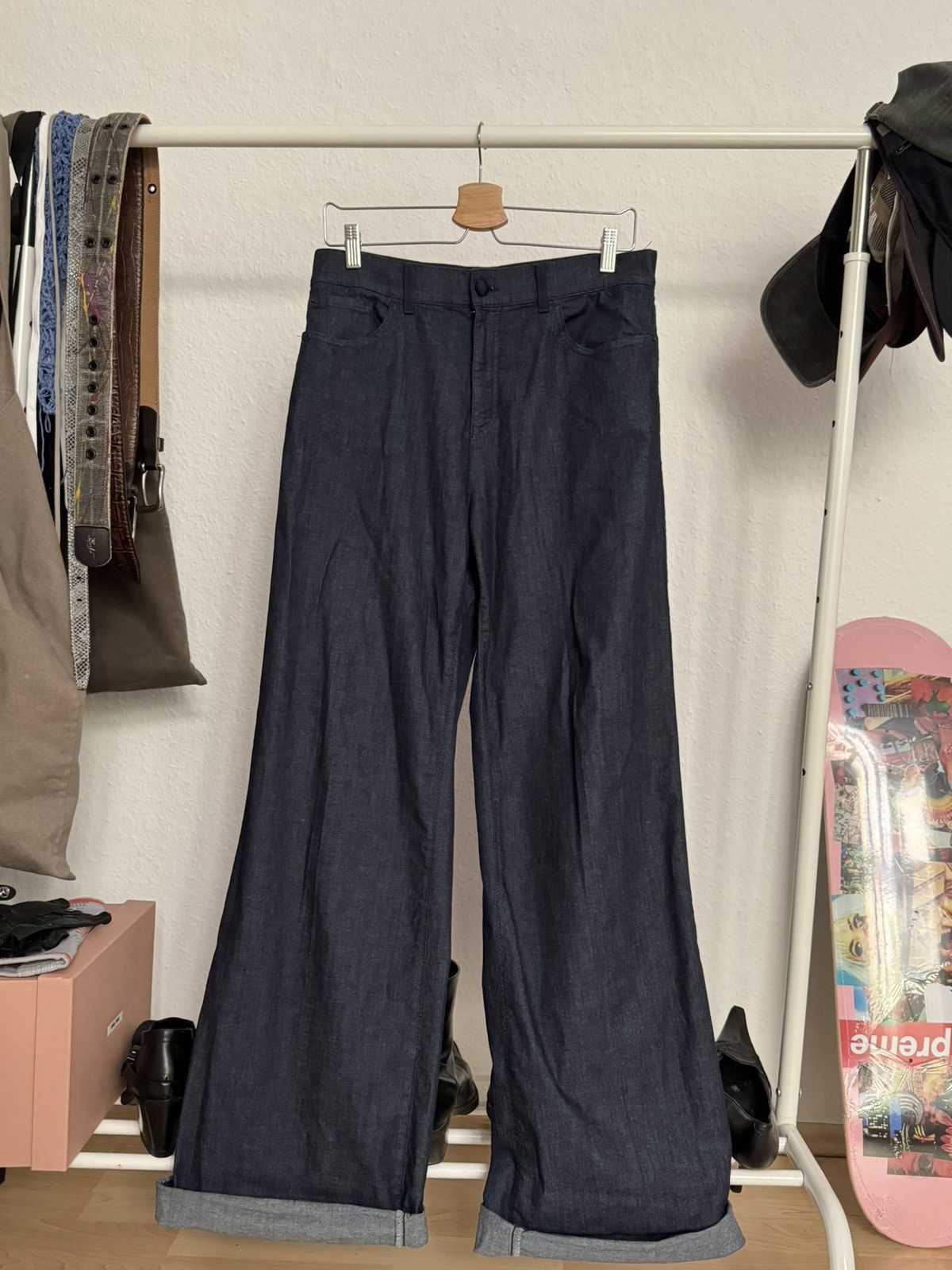 パンツ archive ARMANI crashed loose denim y2k archive ARMANI crashed loose denim y2k