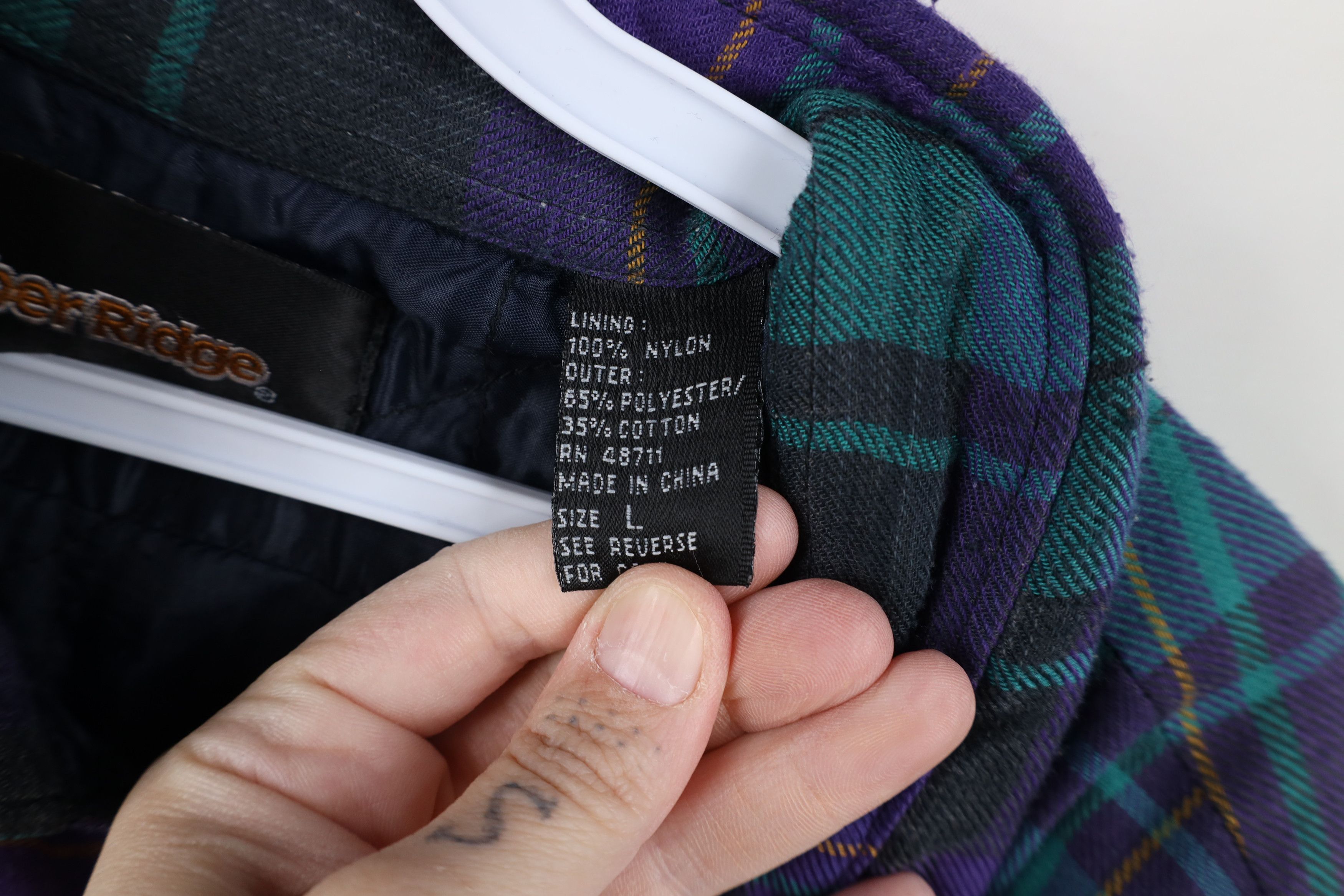Vintage Vintage 90s Streetwear Quilted Flannel Shirt Jacket Shacket Size US L / EU 52-54 / 3 - 10 Thumbnail