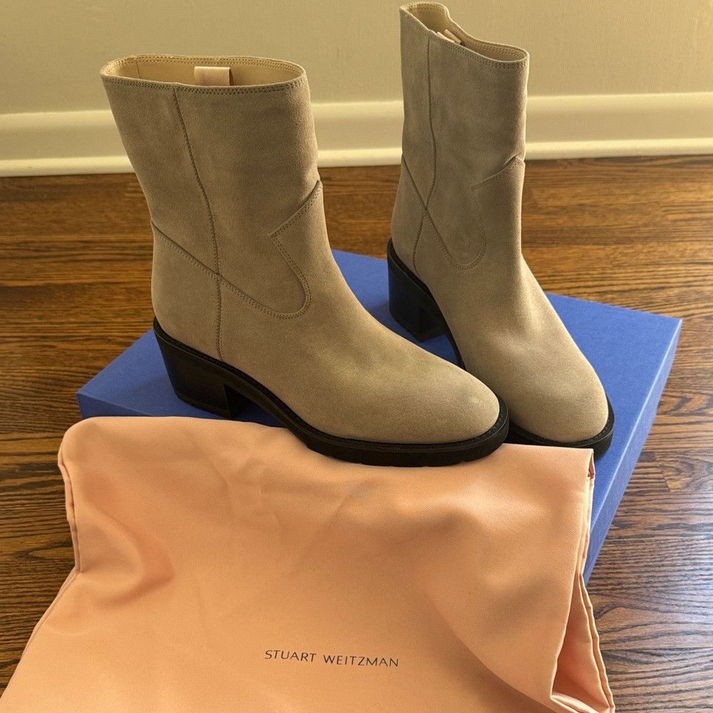 Stuart Weitzman Stuart Weitzman Boulevard Suede Pull On Bootie. New, in box Size US 9.5 / IT 39.5 - 1 Thumbnail