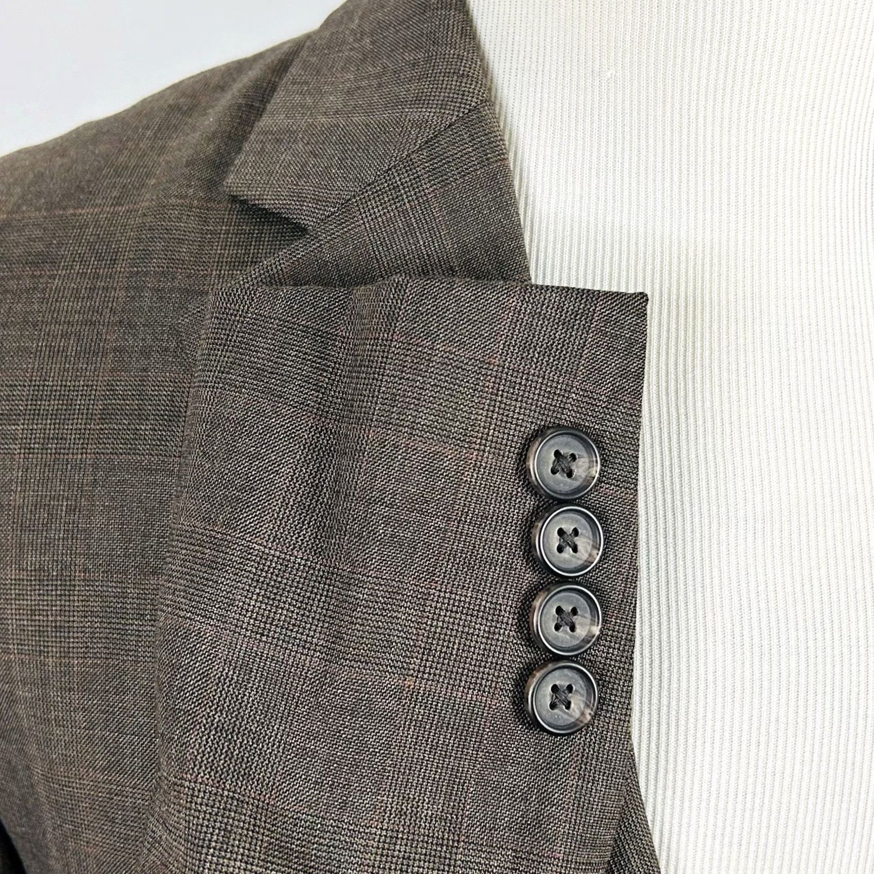 Ralph Lauren LRL Ralph Lauren Sport Coat 42L Brown Glen Plaid 100% Wool Two Button Vented Size US XS / EU 42 / 0 - 5 Thumbnail