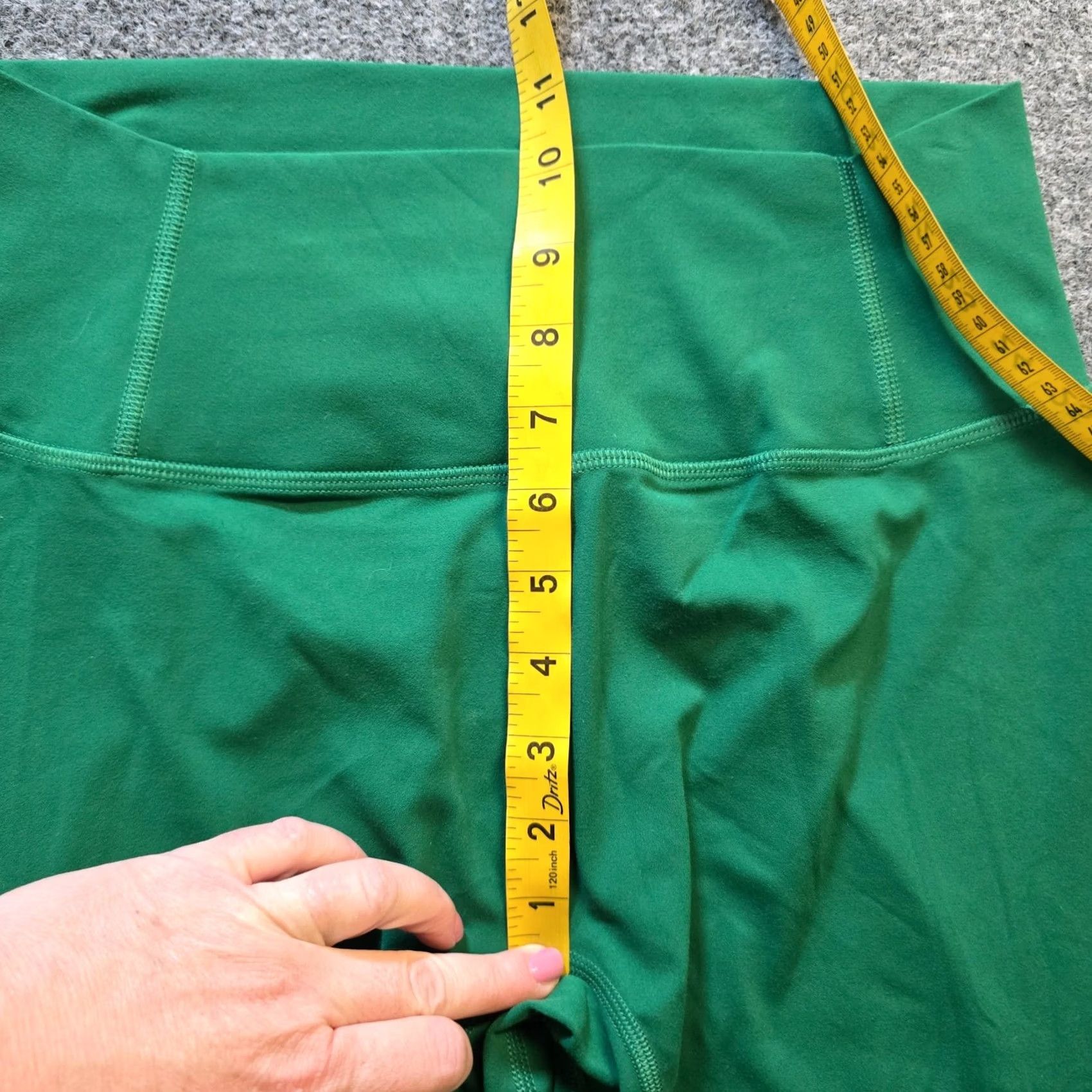Free People Free People Leggings Womens Size L Green Cropped Stretch Athletic Open Ankle Yoga Activewear Stripeless? (Note: original has solid) Size 36" / US 14 / IT 50 - 5 Thumbnail