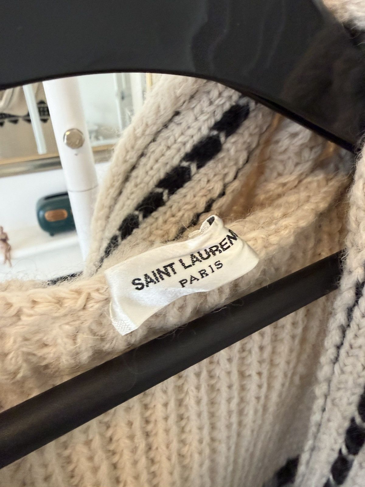 Saint Laurent Paris FW21 Saint Laurent Baja Hooded Cardigan Jacquard Size US M / EU 48-50 / 2 - 9 Thumbnail