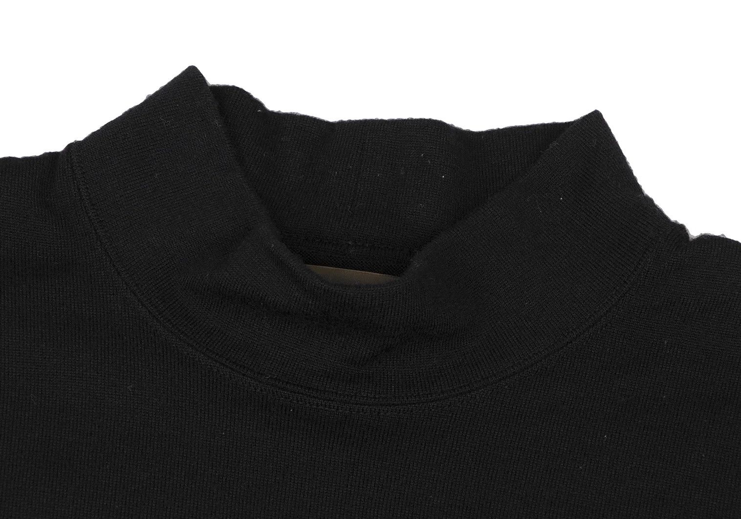 Jean Paul Gaultier Wool Shoulder Tape Patch Knit Sweater in Black Size 3 Size US L / EU 52-54 / 3 - 3 Thumbnail