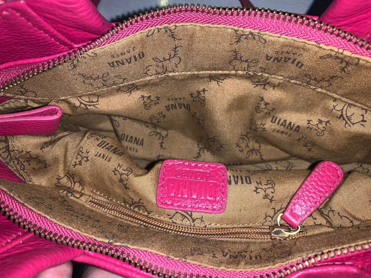 Branded Leather Diana Janes Bag Pink Leather Vintage Size ONE SIZE - 5 Thumbnail