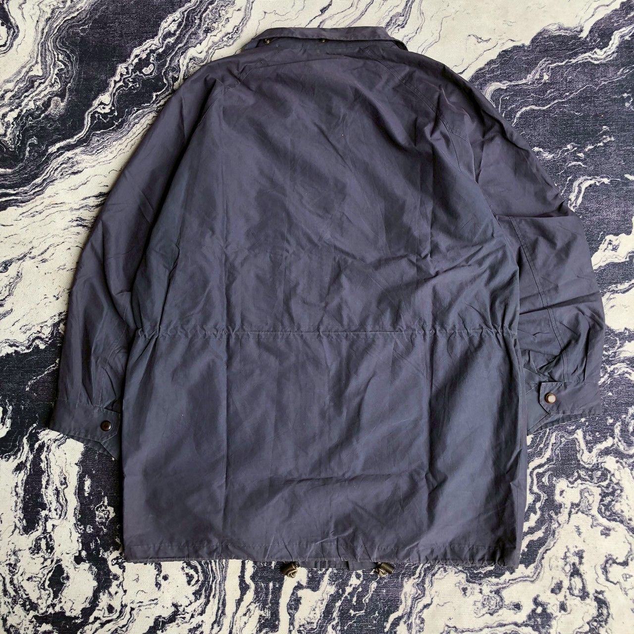 Burberry Vintage 90s Burberrys Field Jacket Blue Utility Coat Size US M / EU 48-50 / 2 - 3 Thumbnail