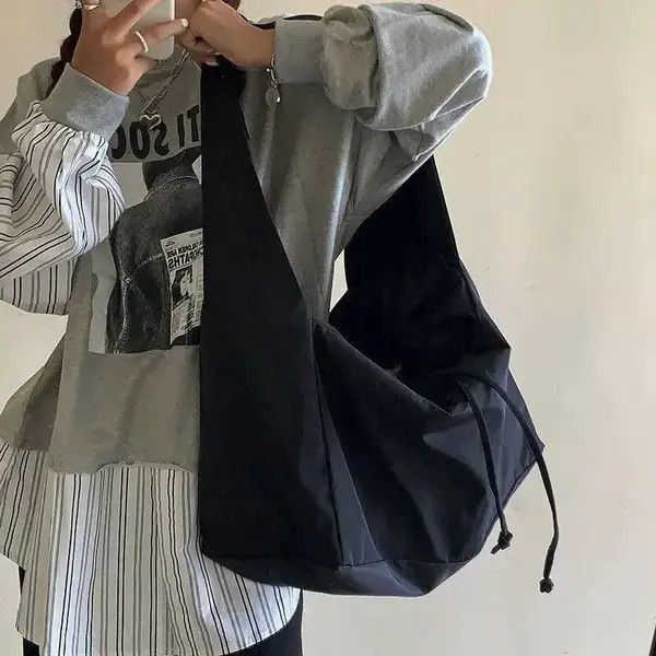 Japanese Brand Oversized crossbody messenger sling bag y2k streetwear Size ONE SIZE - 2 Thumbnail